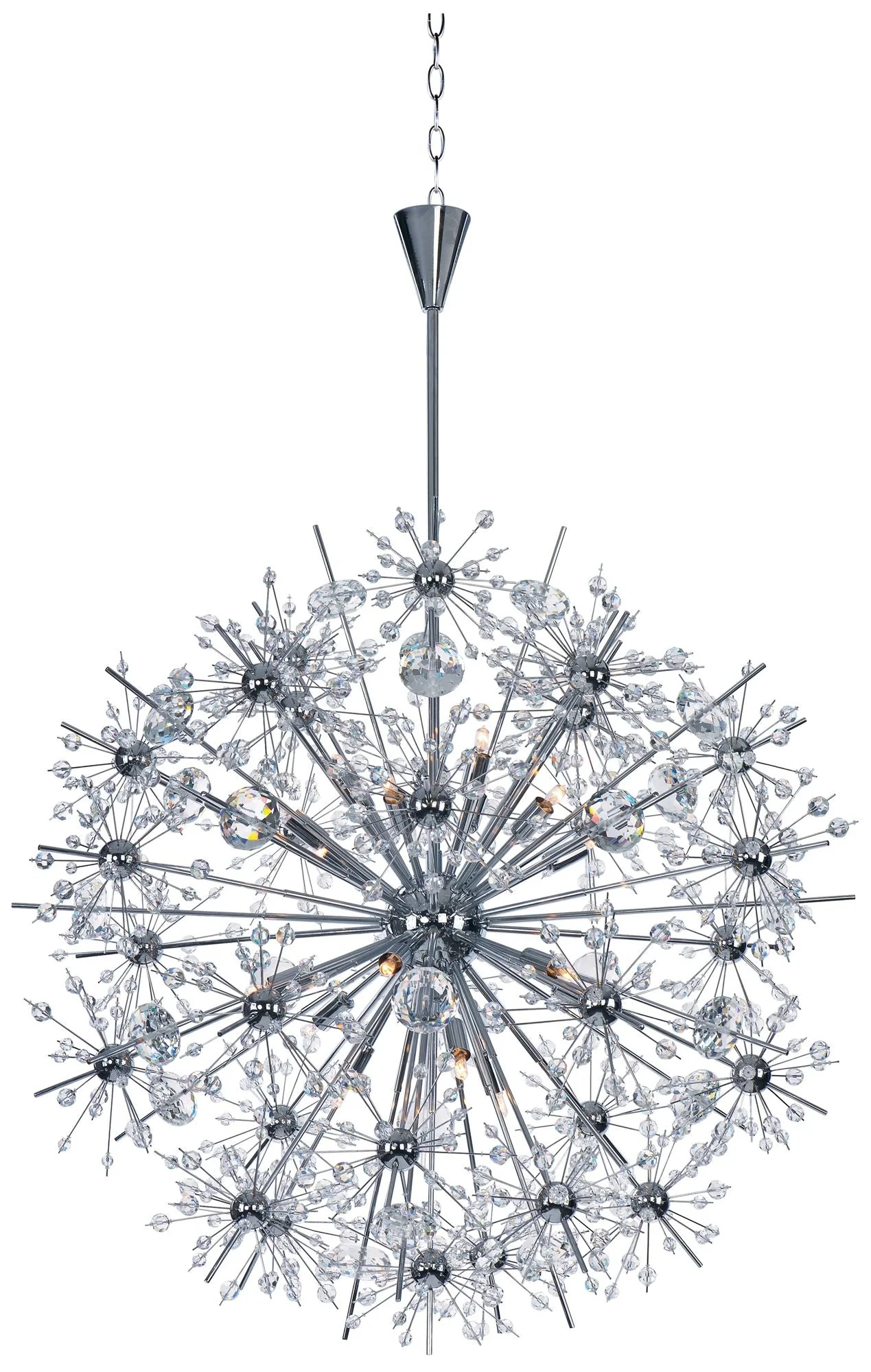 Starfire 18-Light 32" Wide Polished Chrome Chandelier - Image 1