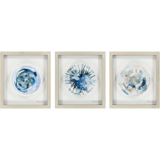 Surya Wall Decor & Mirrors Stella Set of 3 Modern Framed Art STE-7000 - Image 3
