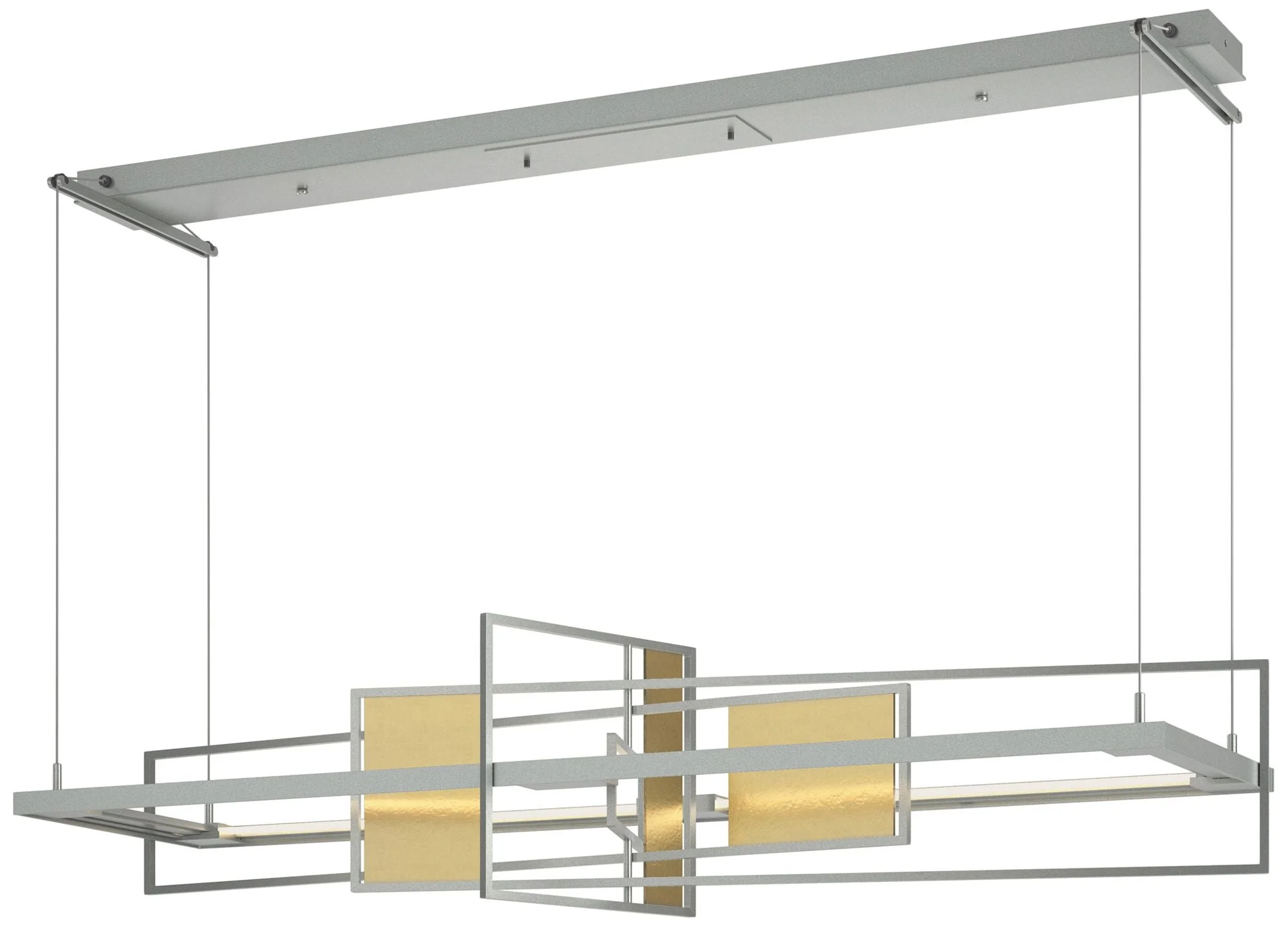 Summer LED Pendant - Platinum - Modern Brass - Image 1
