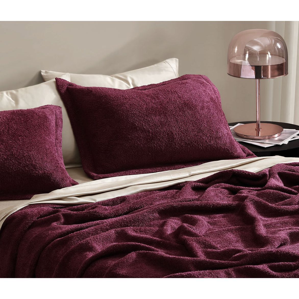 Sunday Citizen Cloud Silque Bed Blanket in Fig ~ Available in King/Cal King and Full/Queen Sizes - Image 2