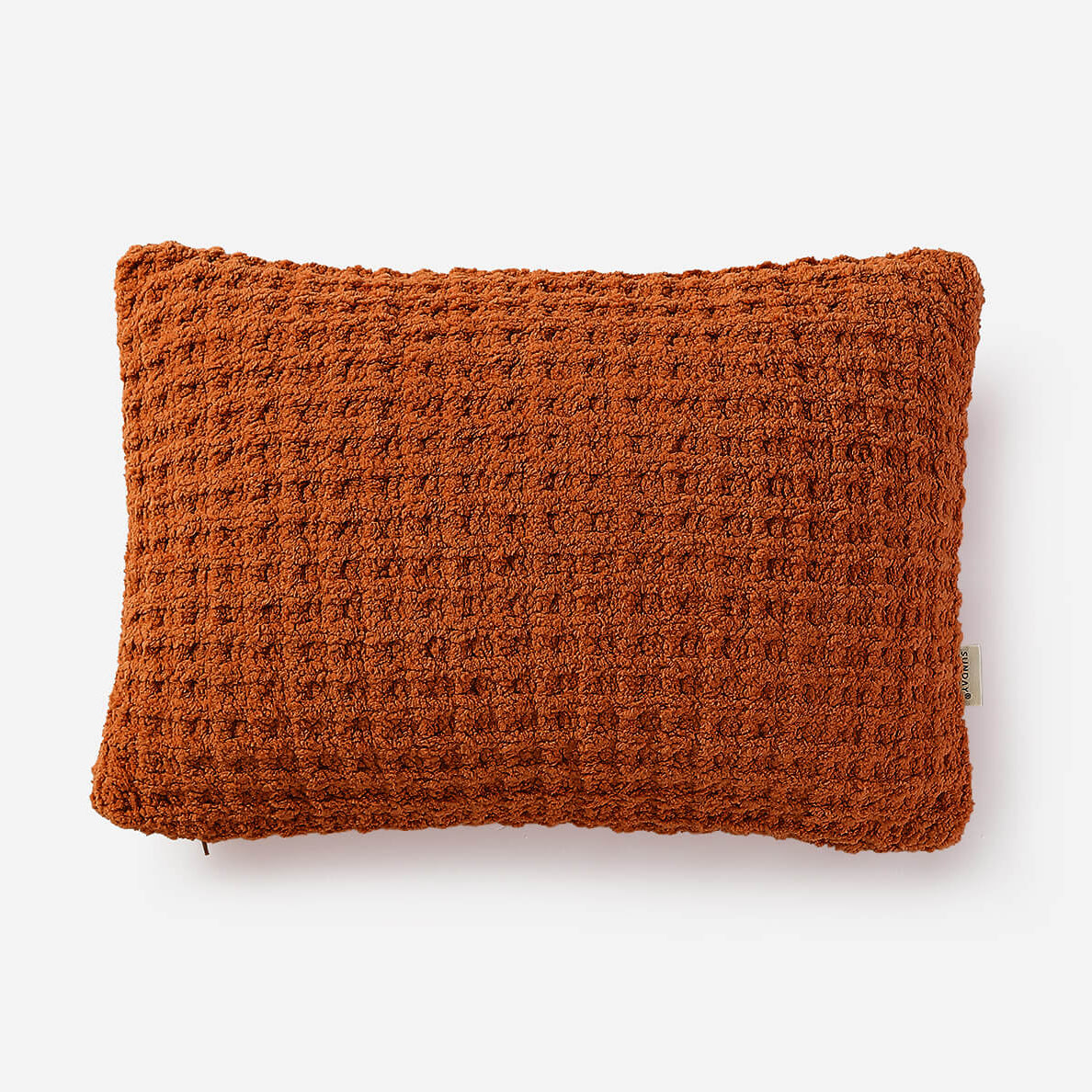 Sunday Citizen Snug Waffle Mini Pillow in Cinnamon Stick ~ 18 x 12 - Image 1