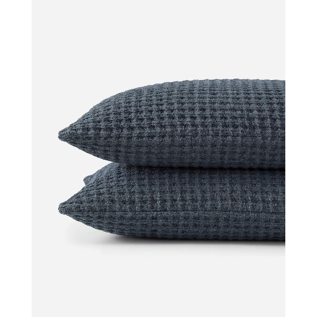 Sunday Citizen Waffle Sham Set in Midnight ~ Available in King and Standard Sizes - Image 2