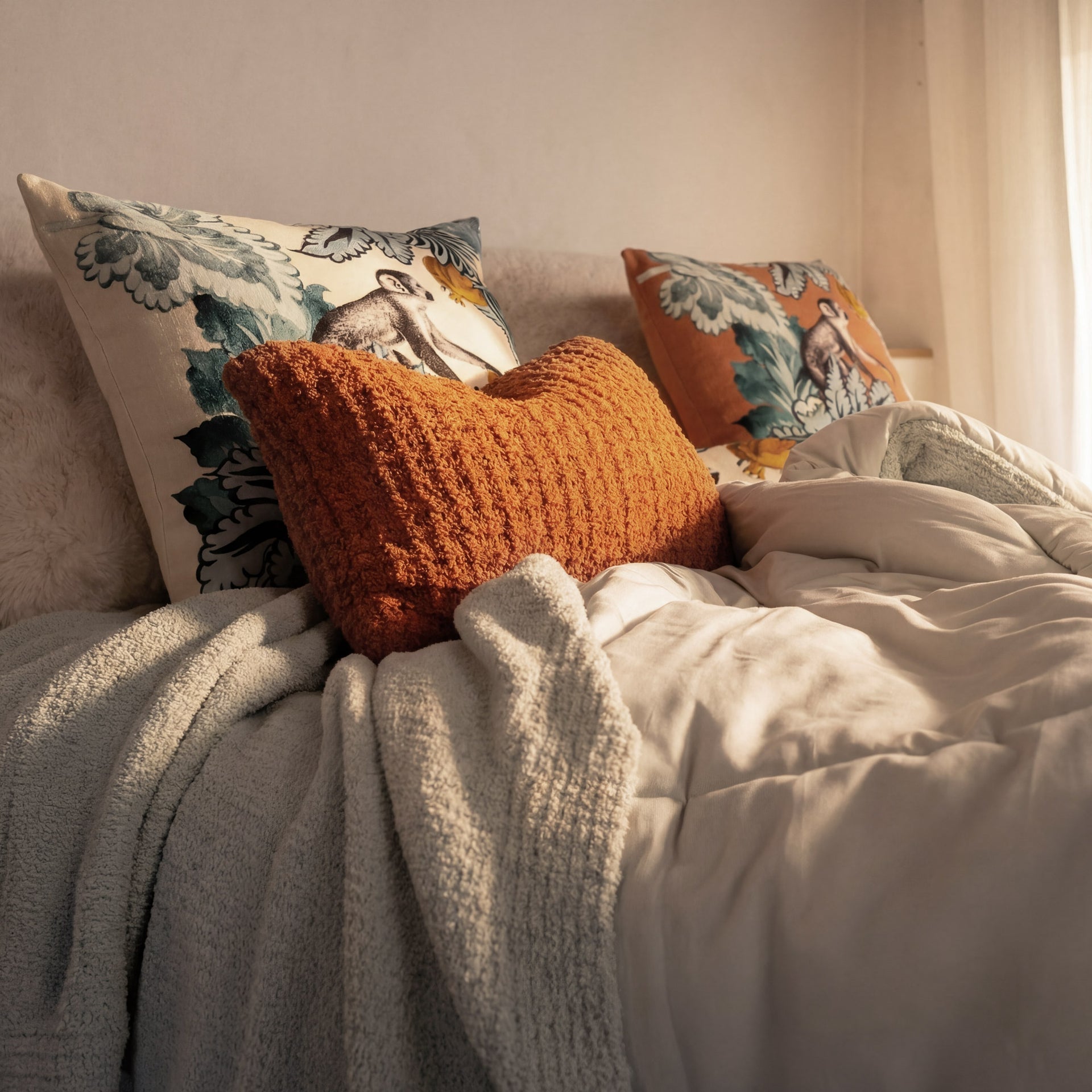 Sunday Citizen Snug Waffle Mini Pillow in Cinnamon Stick ~ 18 x 12 - Image 3