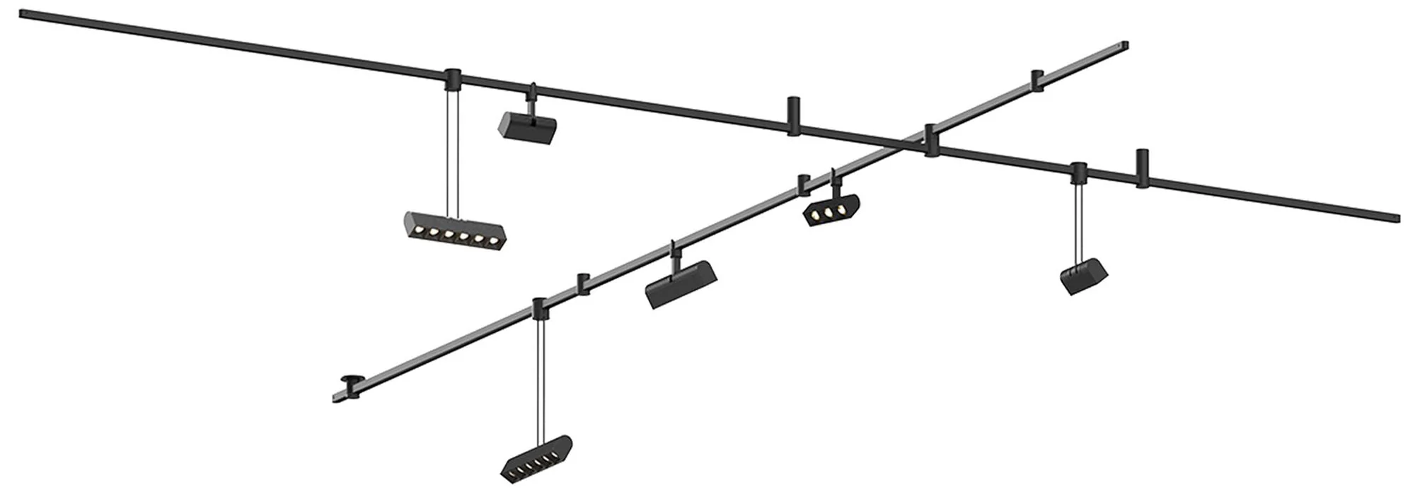 Suspenders 97" Wide Satin Black 10 Bar Zig-Zag Suspension - Image 1