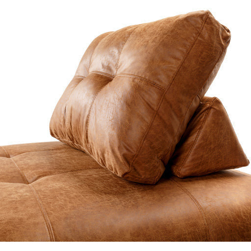 Surya Sevran Modern Tufted Bonded Leather Modular Chair - Image 3