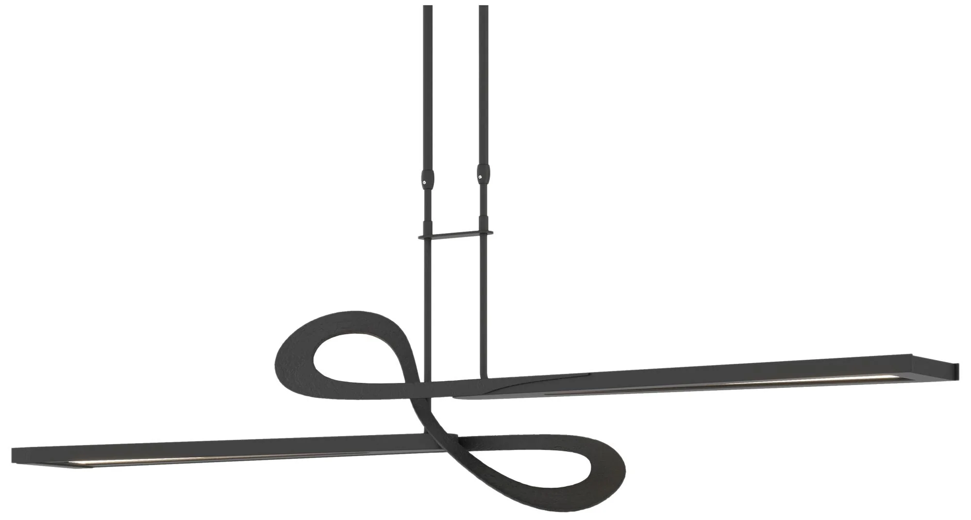 Switchback 49.8" Wide Black Short Height LED Pendant - Image 1