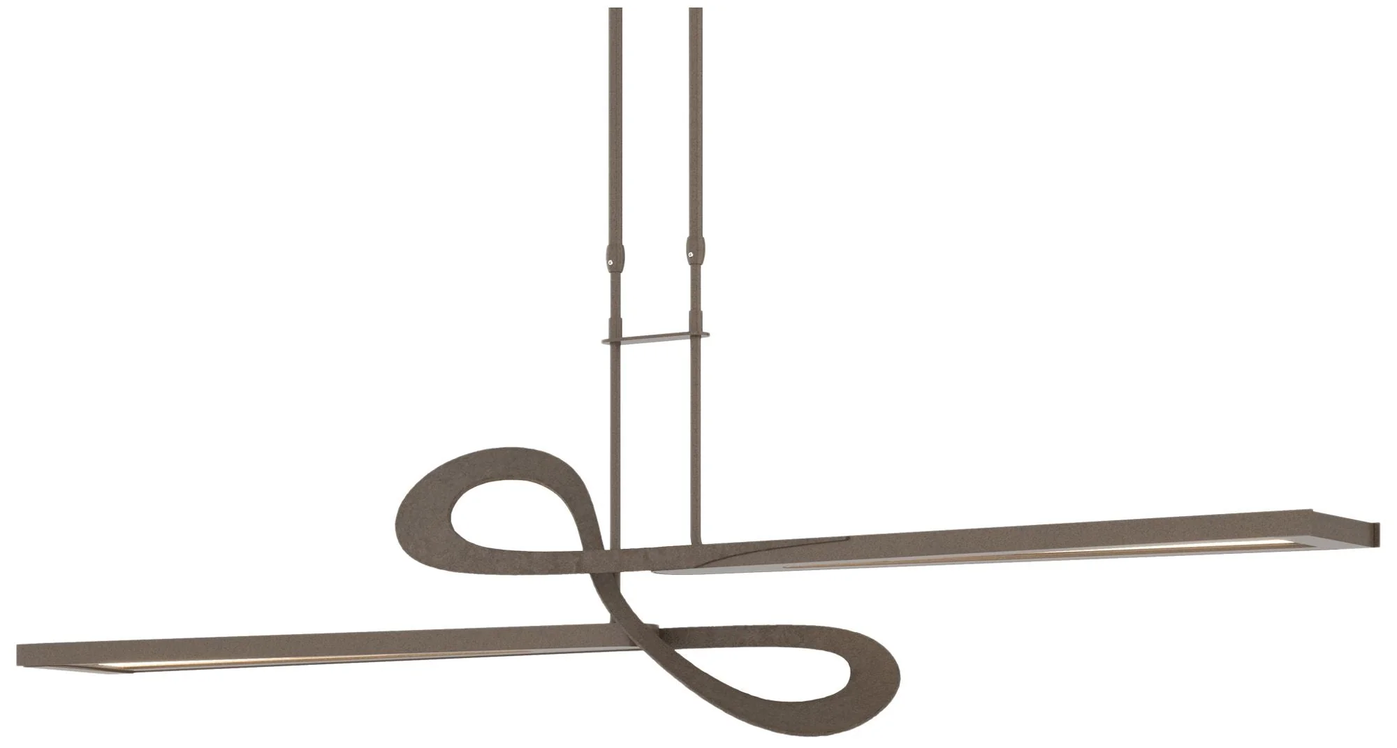 Switchback 49.8" Wide Bronze Short Height LED Pendant - Image 1