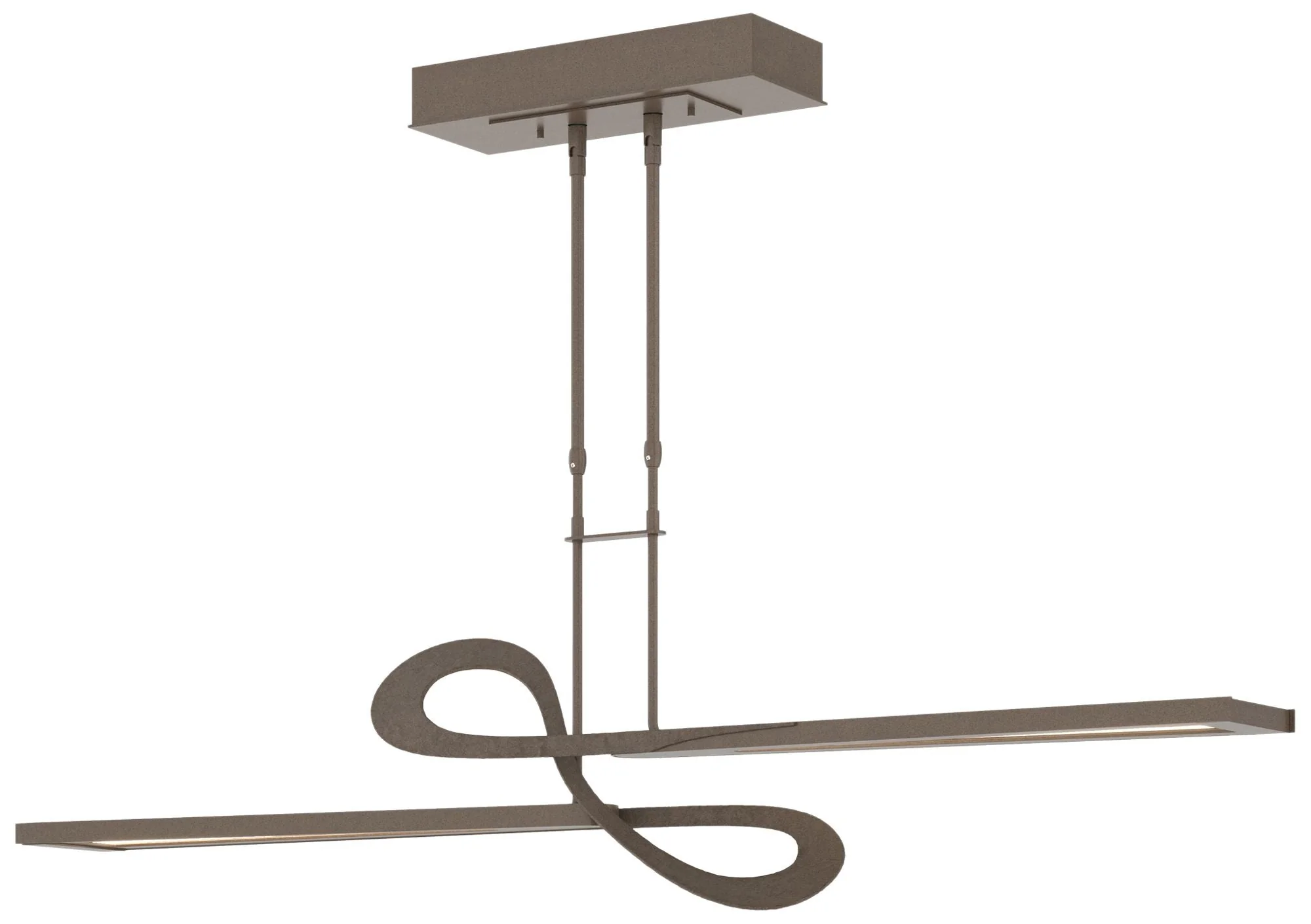 Switchback 49.8" Wide Bronze Standard LED Pendant - Image 1