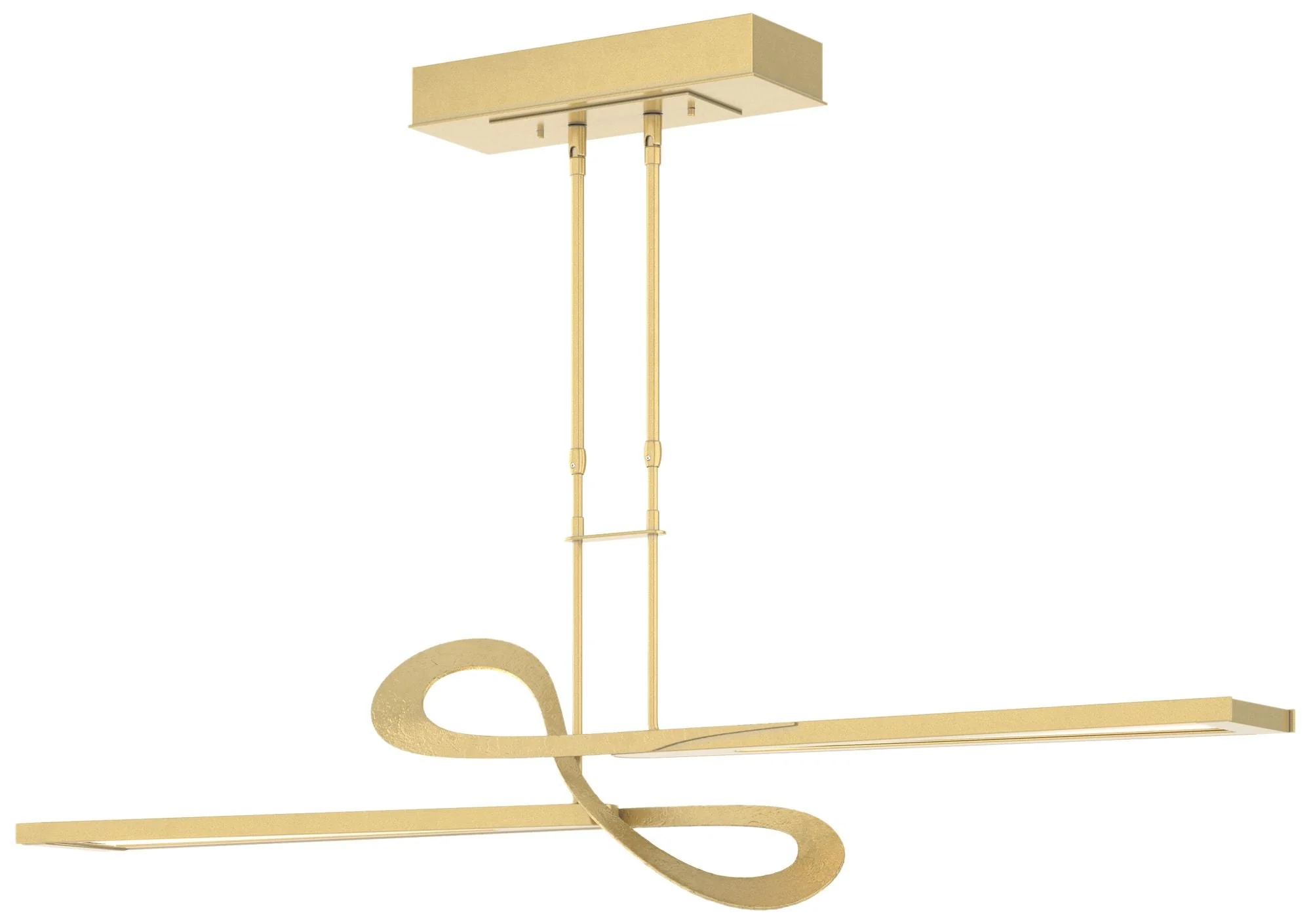 Switchback 49.8" Wide Modern Brass Standard LED Pendant - Image 1