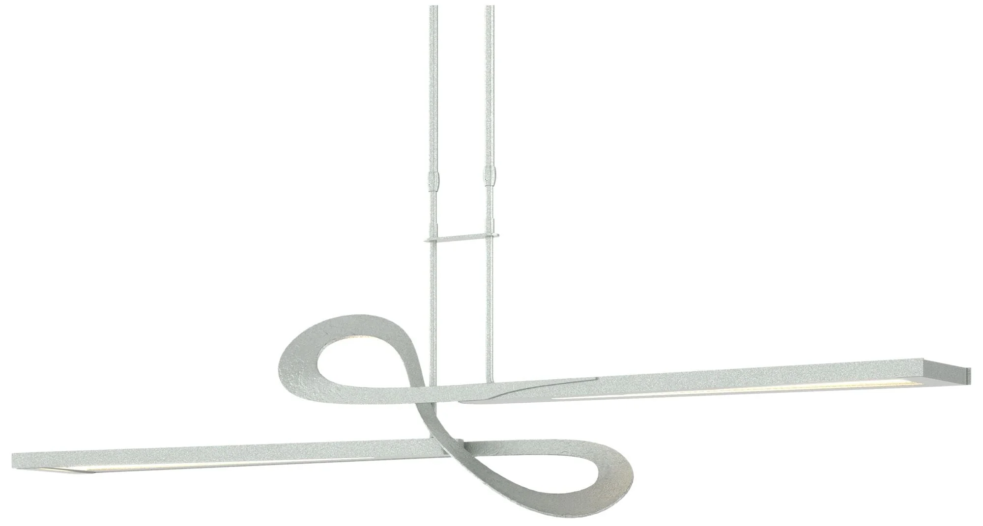 Switchback 49.8" Wide Vintage Platinum Long LED Pendant - Image 1