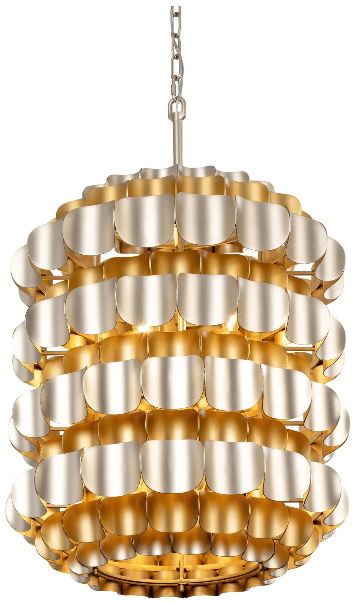 Swoon 6-Lt Foyer - Antique Gold/Gold Dust - Image 1