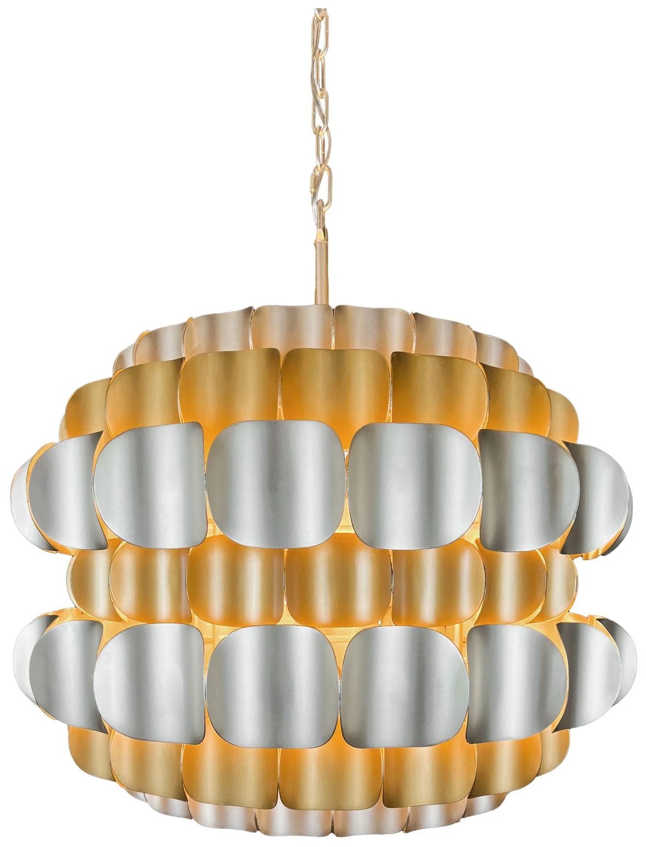 Swoon 6-Lt Pendant - Antique Gold/Gold Dust - Image 1