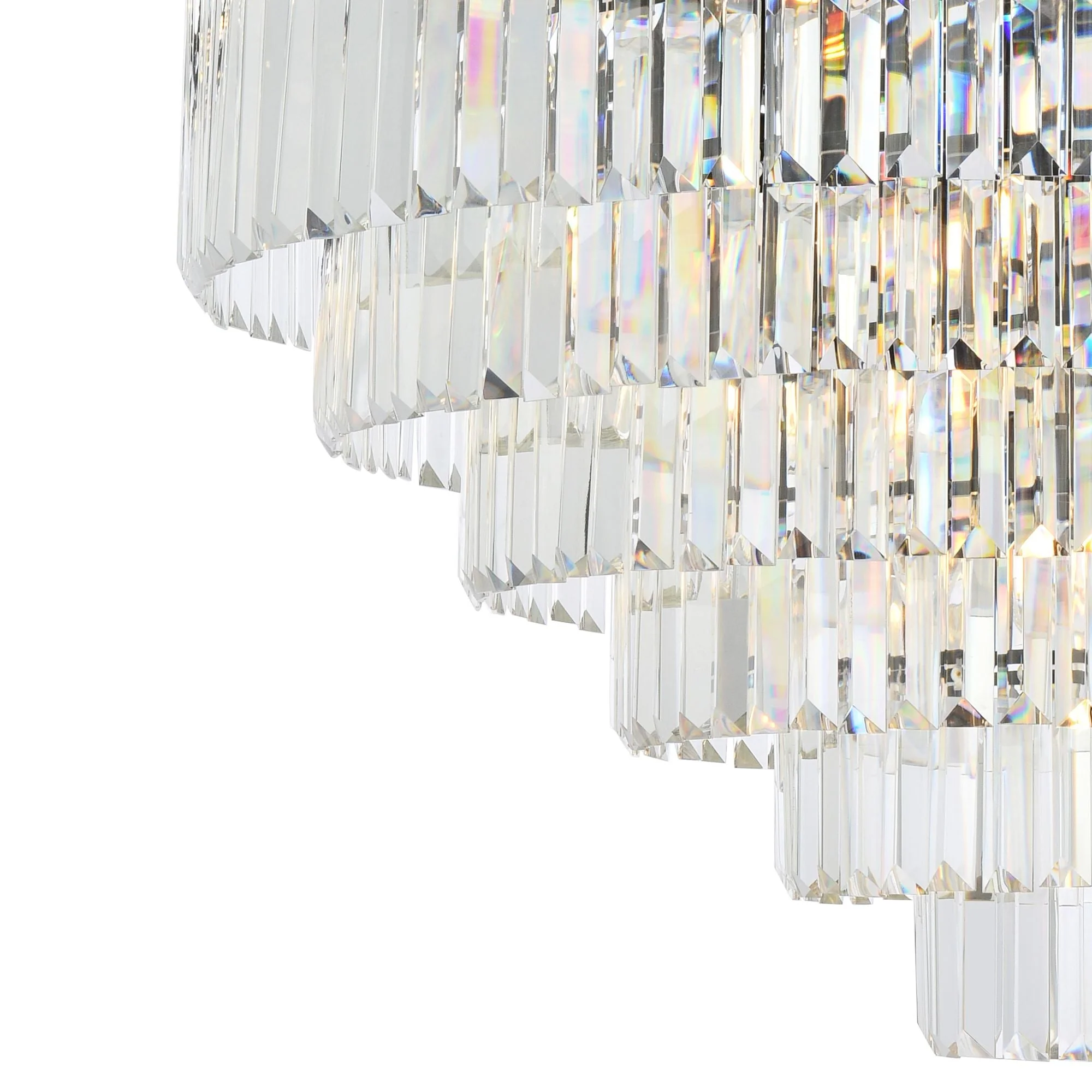 Sydney 33 Lt Matte Black Chandelier Clear - Image 3