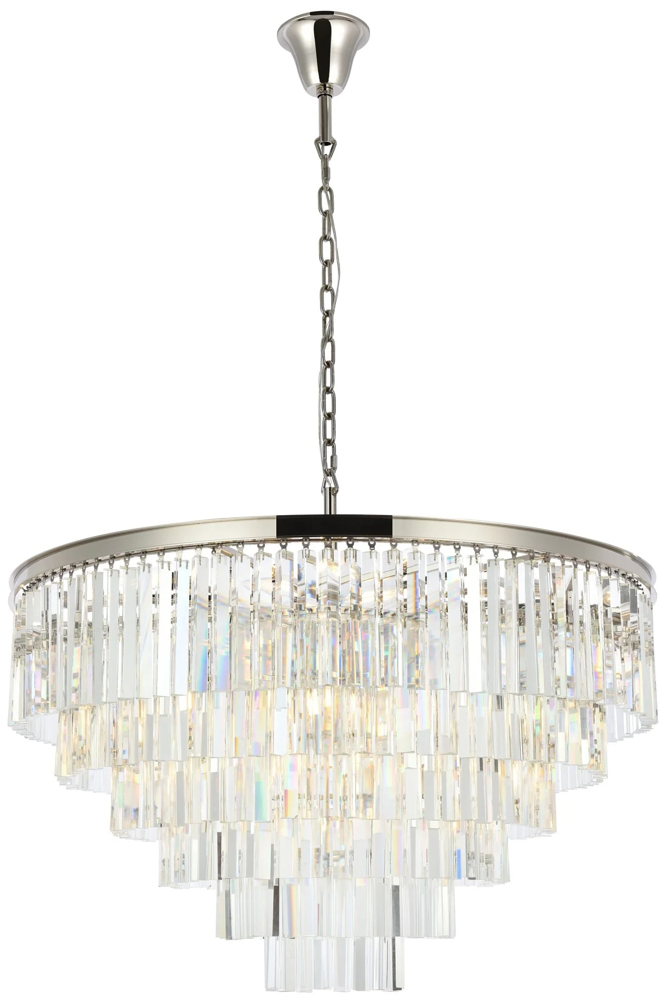 Sydney 33 Lt Polished Nickel Chandelier - Image 1