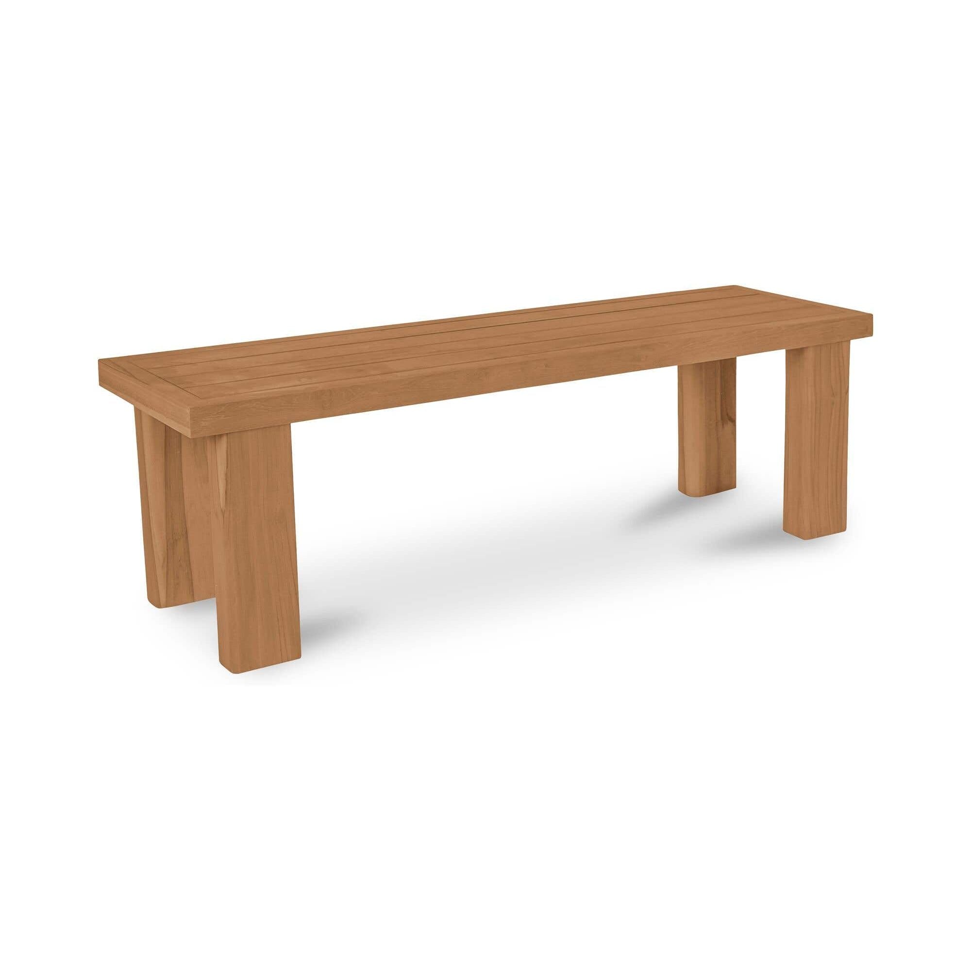 Moe's Home Marina Outdoor Dining Bench Natural - Image 3
