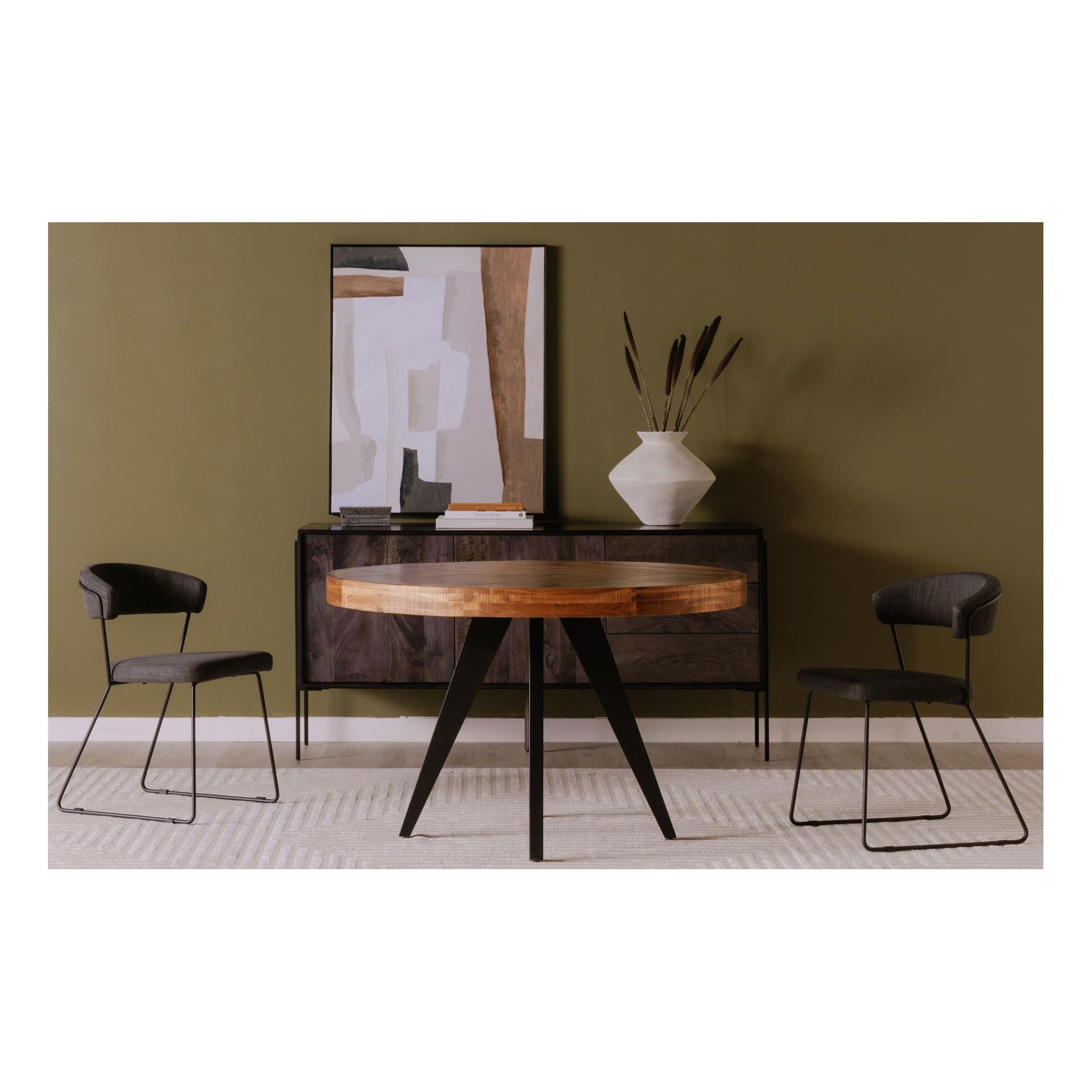 Moe's Home Parq Round Dining Table Amber - Image 2