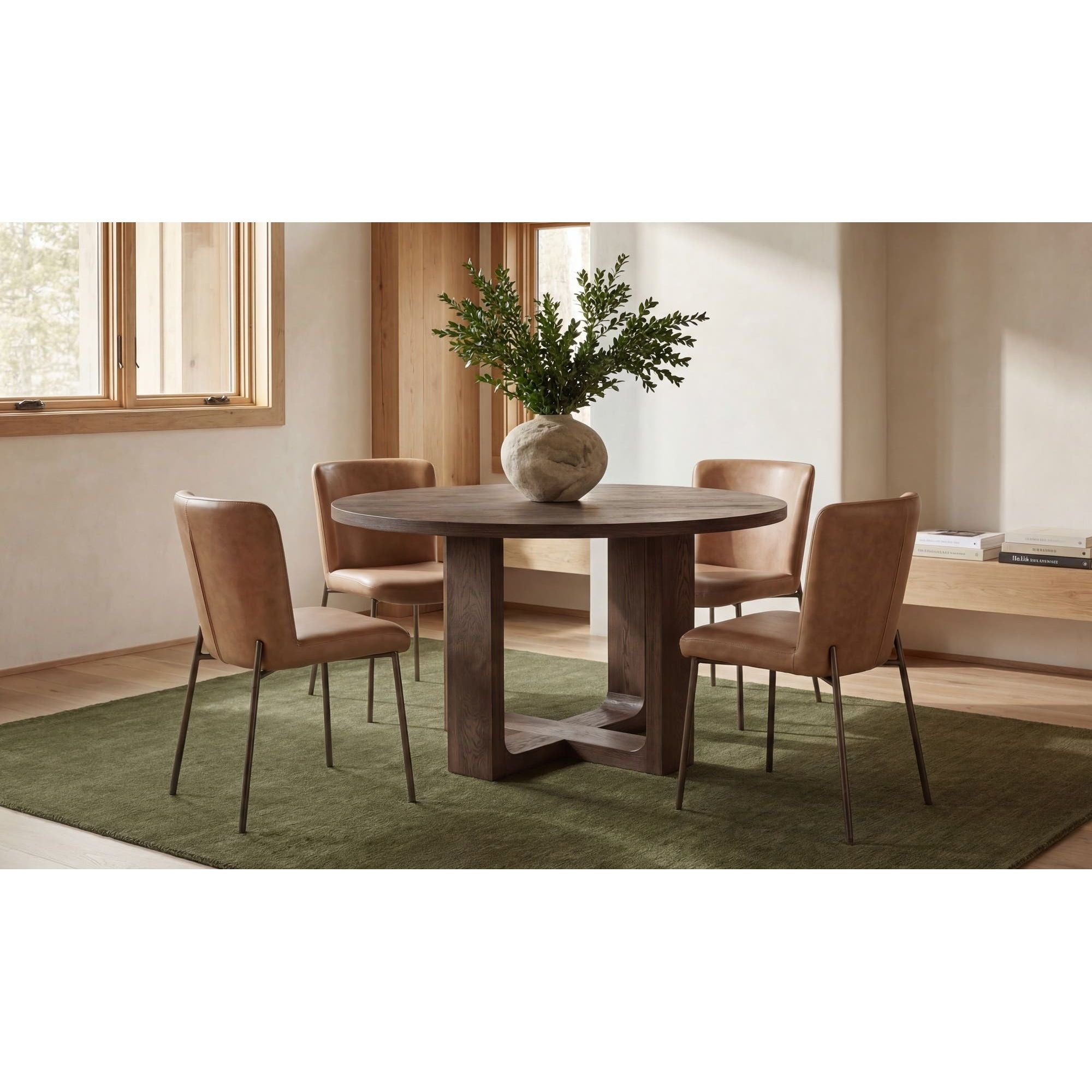 Moe's Home Hayes Dining Table Rustic Brown - Image 2