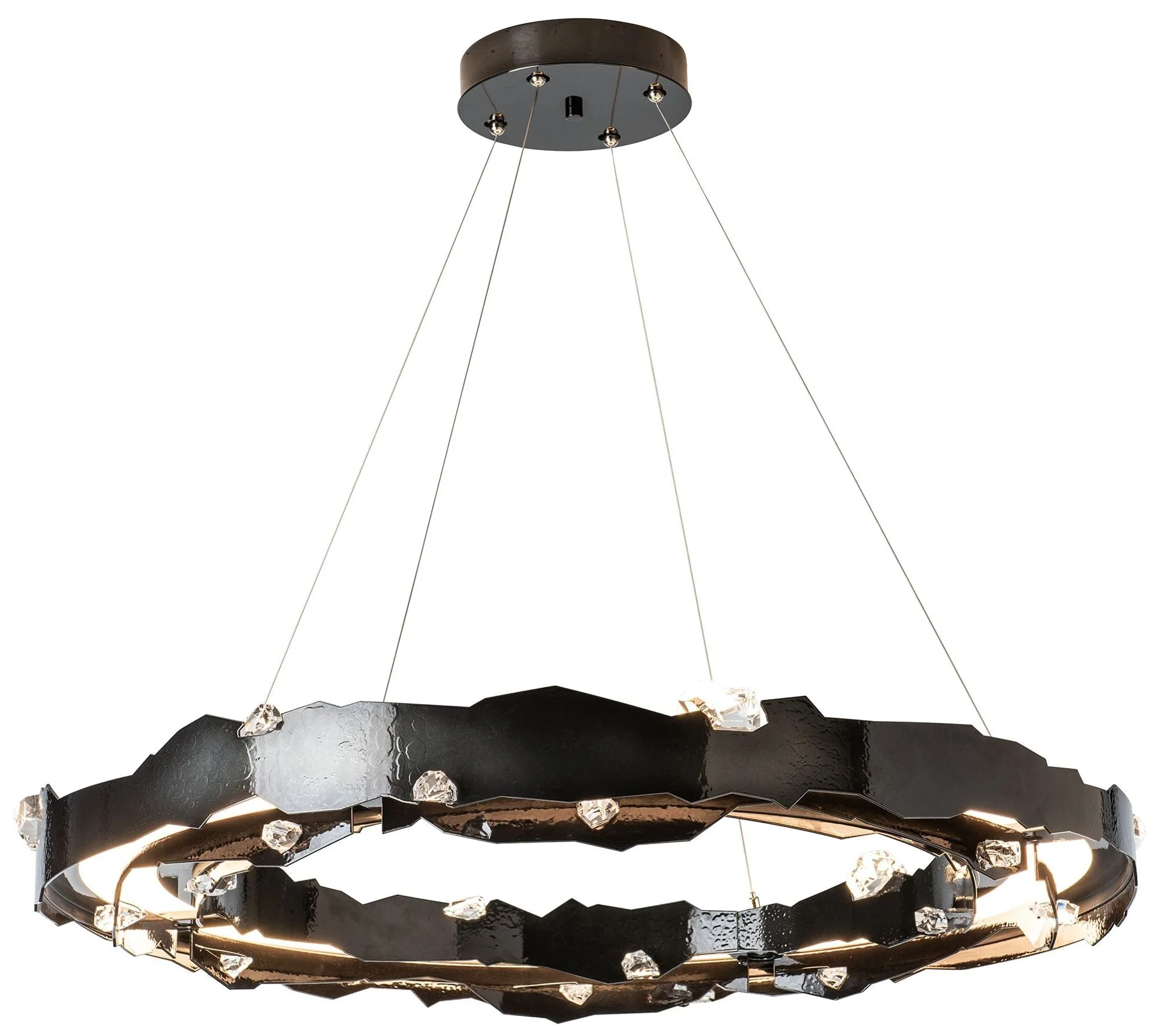 Trove 38.2" Wide Ink LED Circular Pendant - Image 1