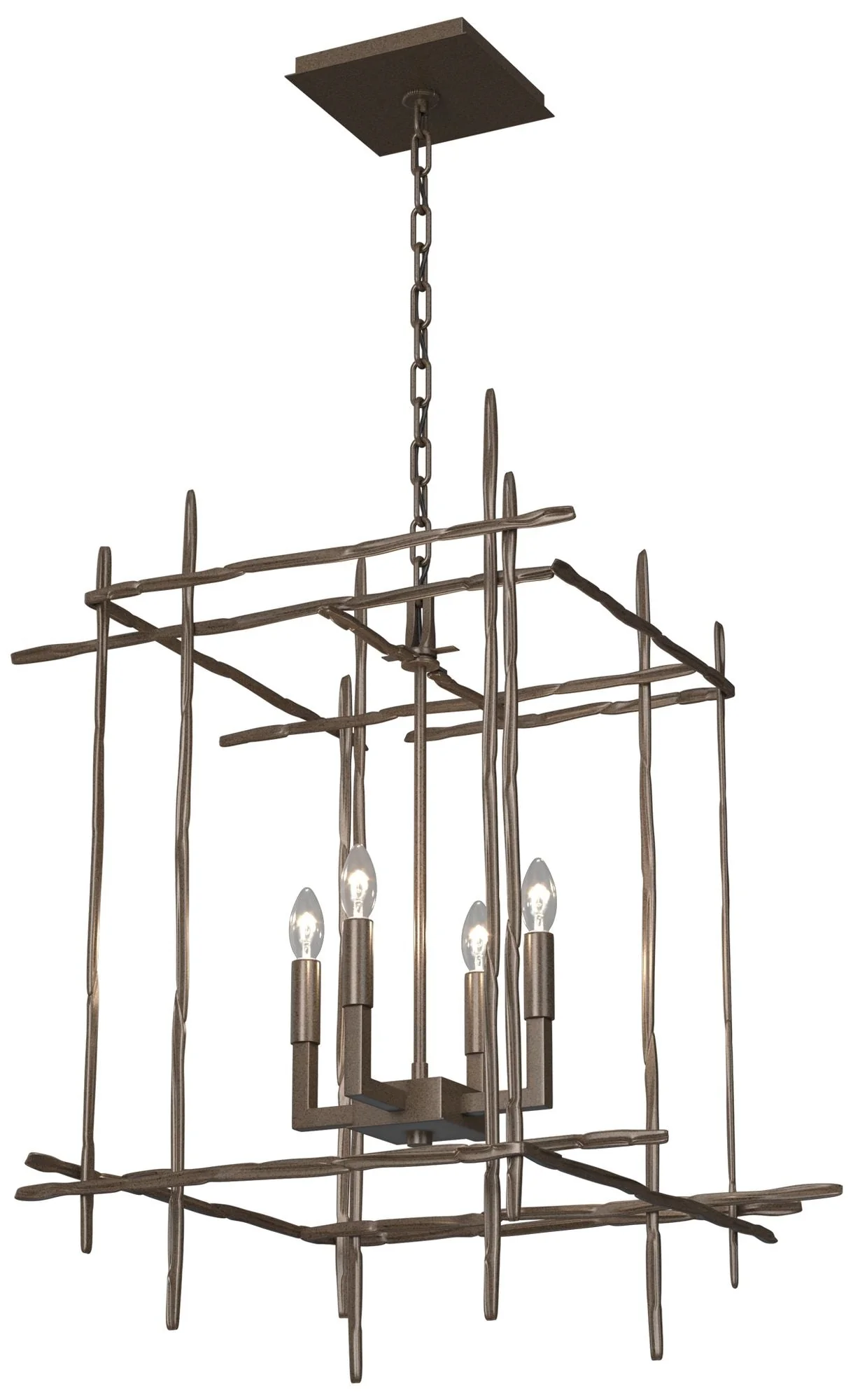 Tura 20" Wide 4-Light Bronze Medium Chandelier - Image 1