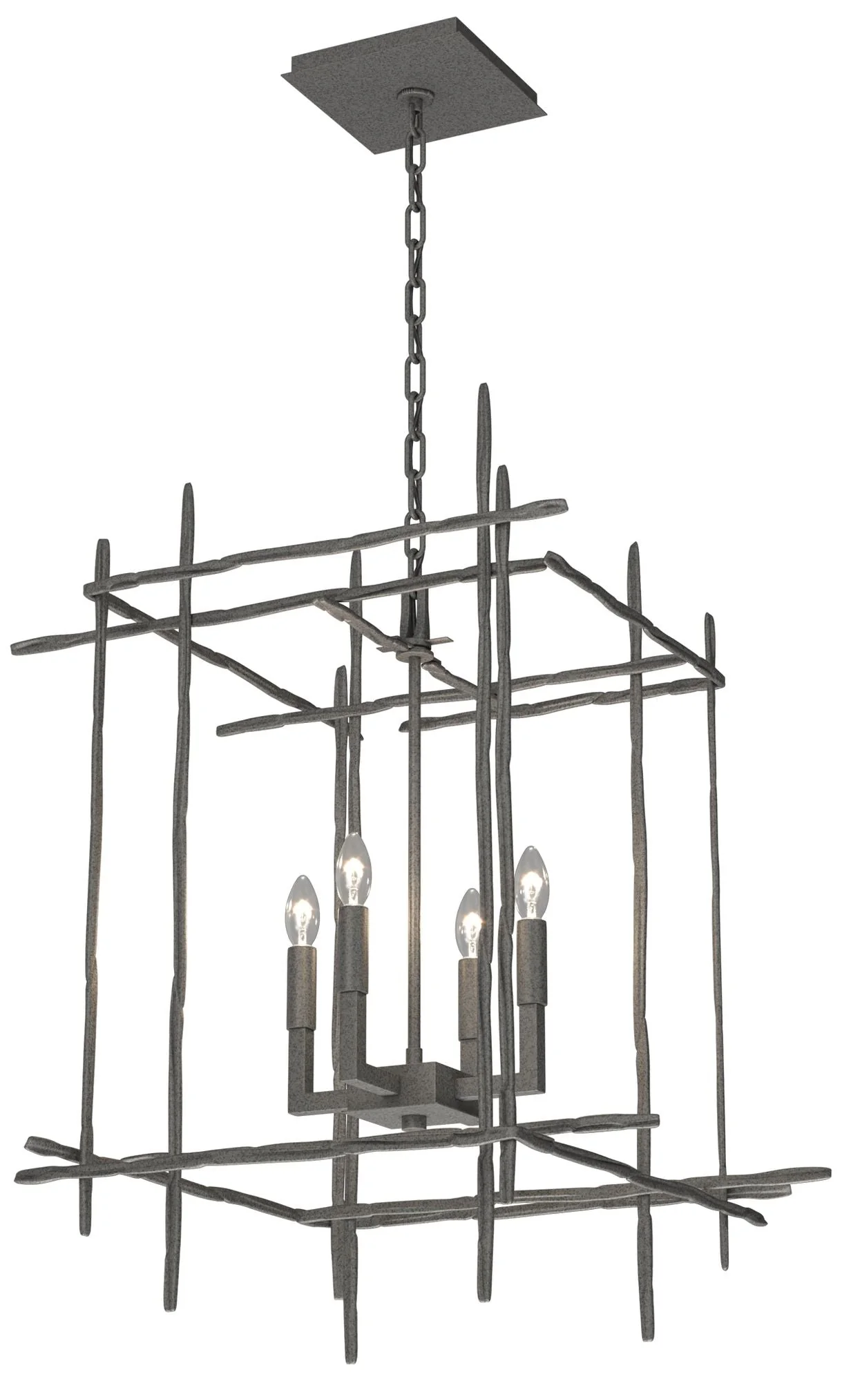 Tura 20" Wide 4-Light Natural Iron Medium Chandelier - Image 1