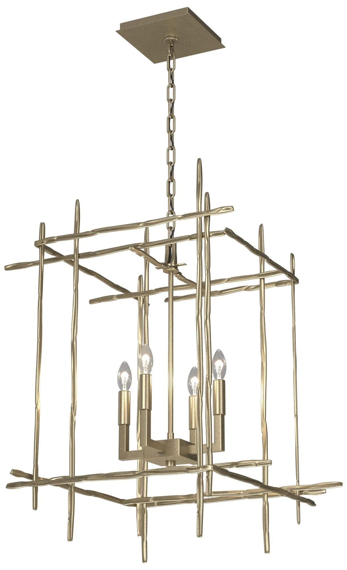 Tura 20" Wide 4-Light Soft Gold Medium Chandelier - Image 1