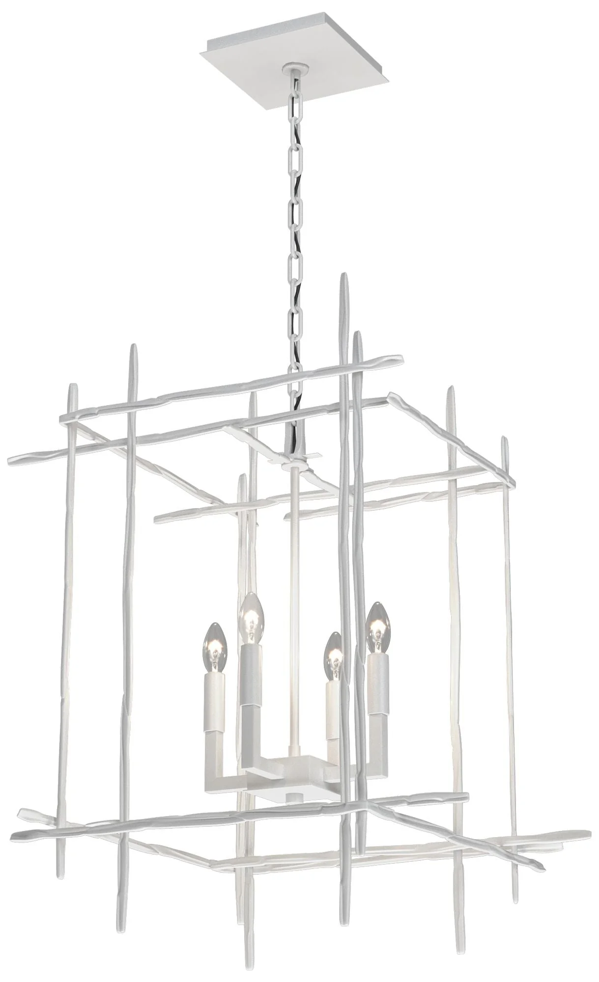 Tura 20" Wide 4-Light White Medium Chandelier - Image 1