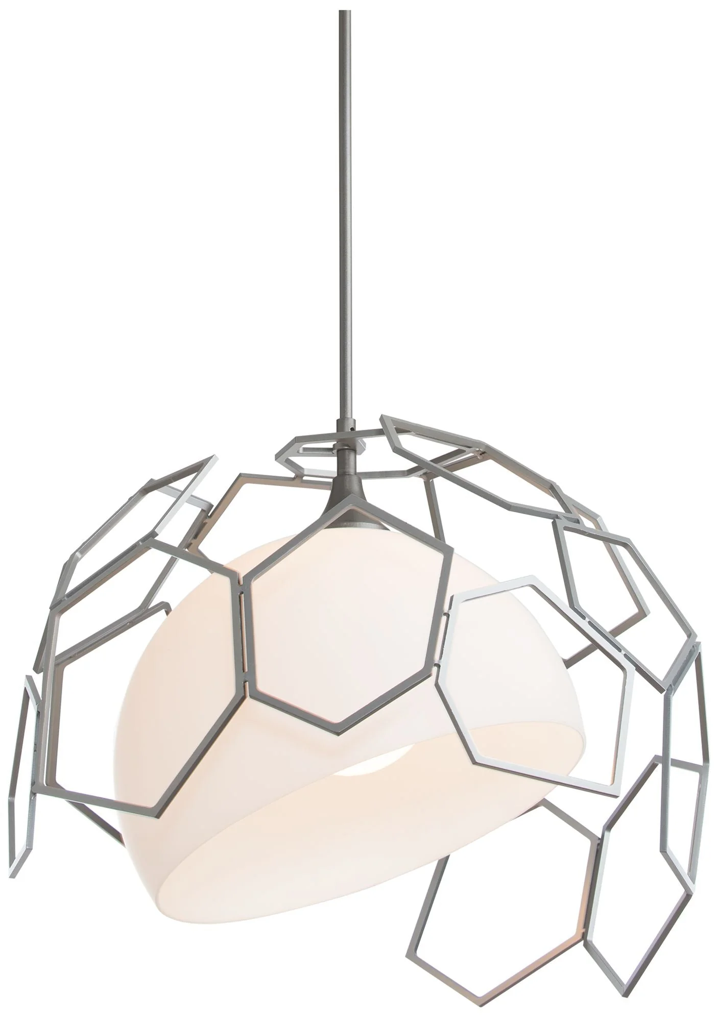 Umbra Outdoor Pendant - Steel Finish - Opal Glass - Standard - Image 1