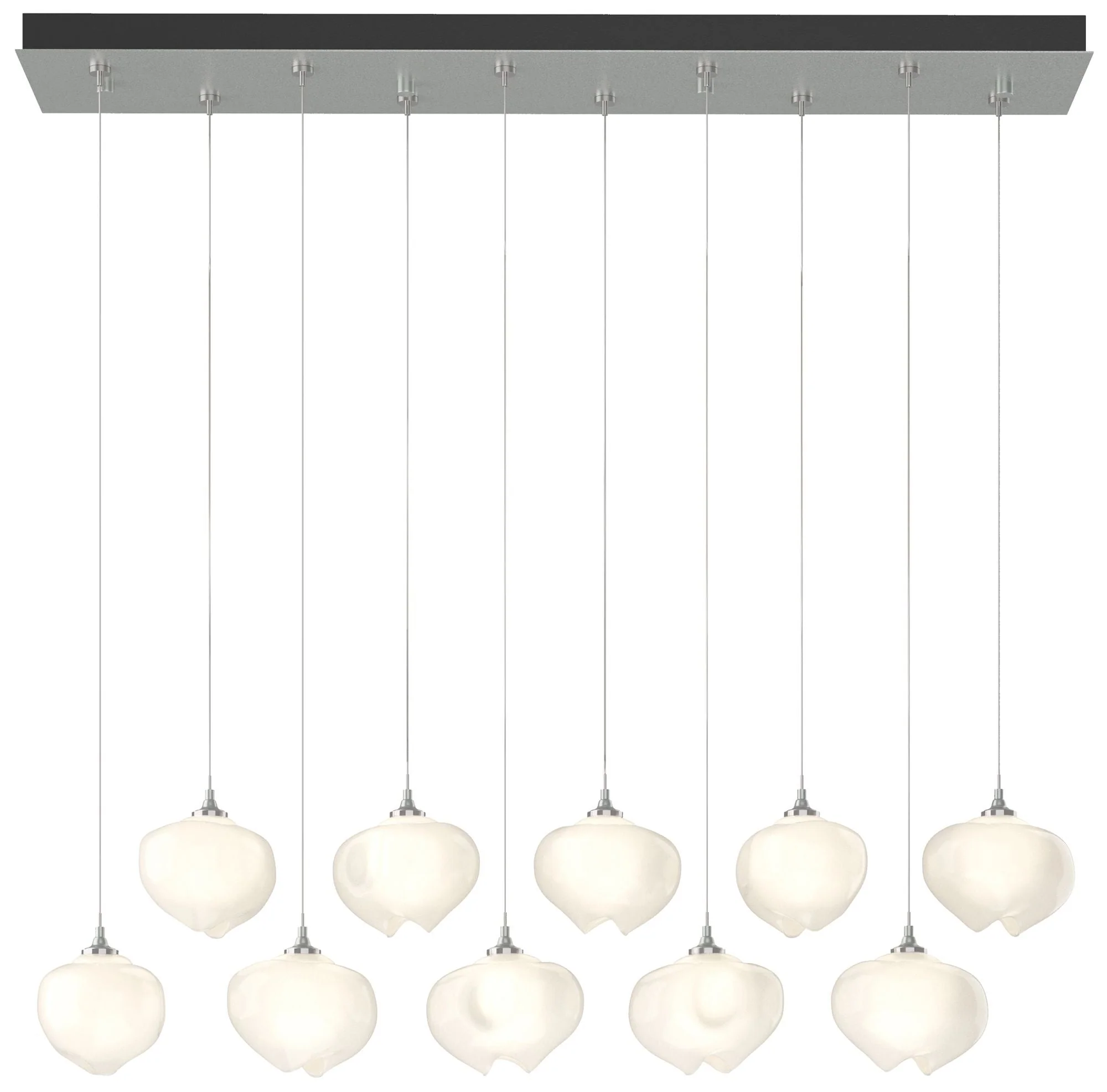 Ume 44.7"W 10-Light Rectangular  Standard Pendant w/ Frosted Shade - Image 1