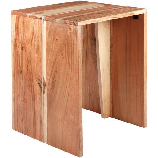 Surya Umaid Modern Natural Wood Accent Side Table UMI-001 - Image 2