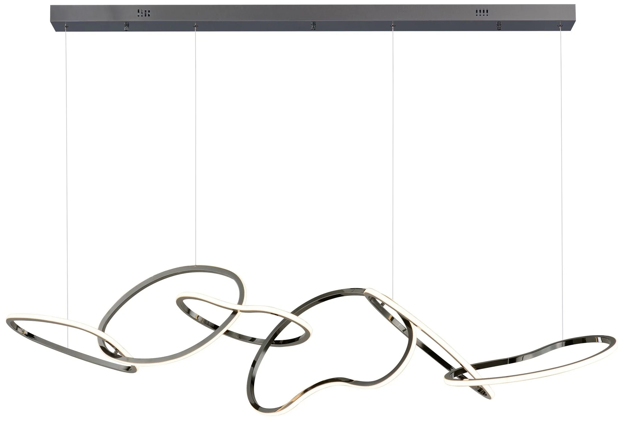 Unity 6-Light LED Pendant Black Chrome - Image 1