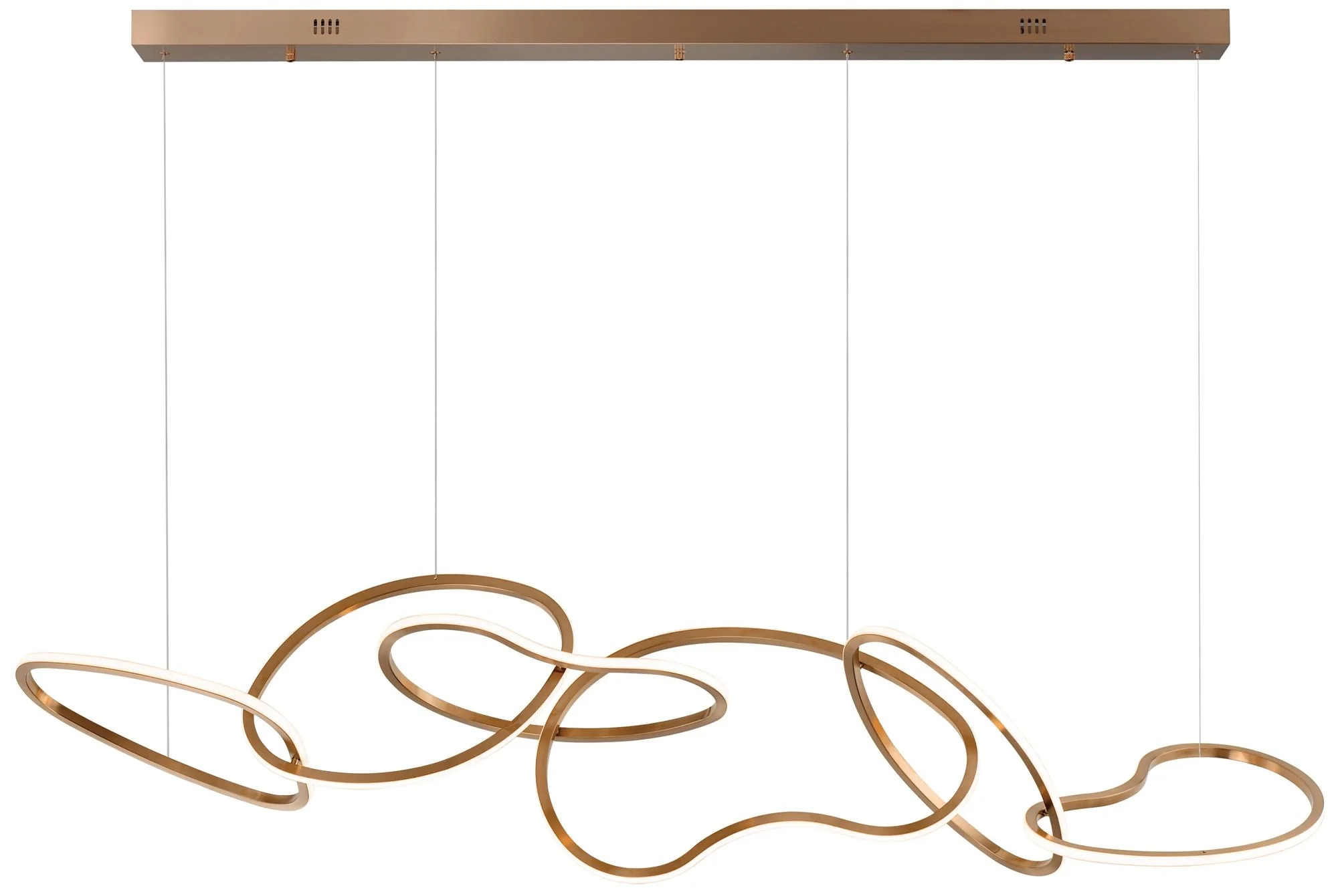 Unity 6-Light LED Pendant Brushed Champagne - Image 1