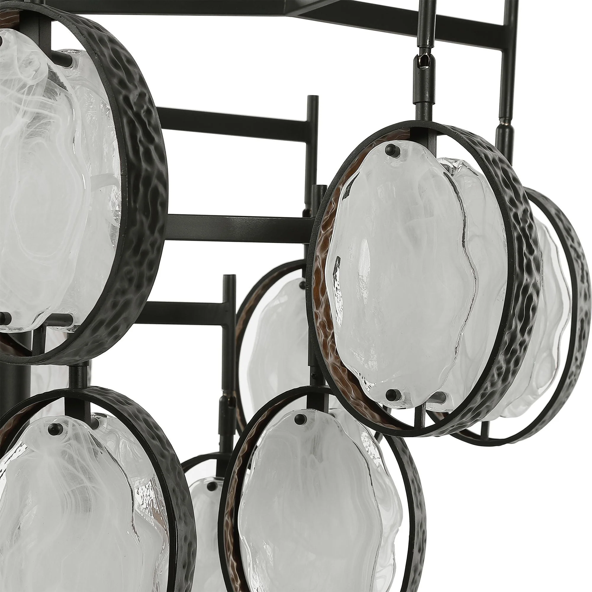 Uttermost Maxin 36 1/4" Dark Bronze 15-Light Rustic Modern Chandelier - Image 3