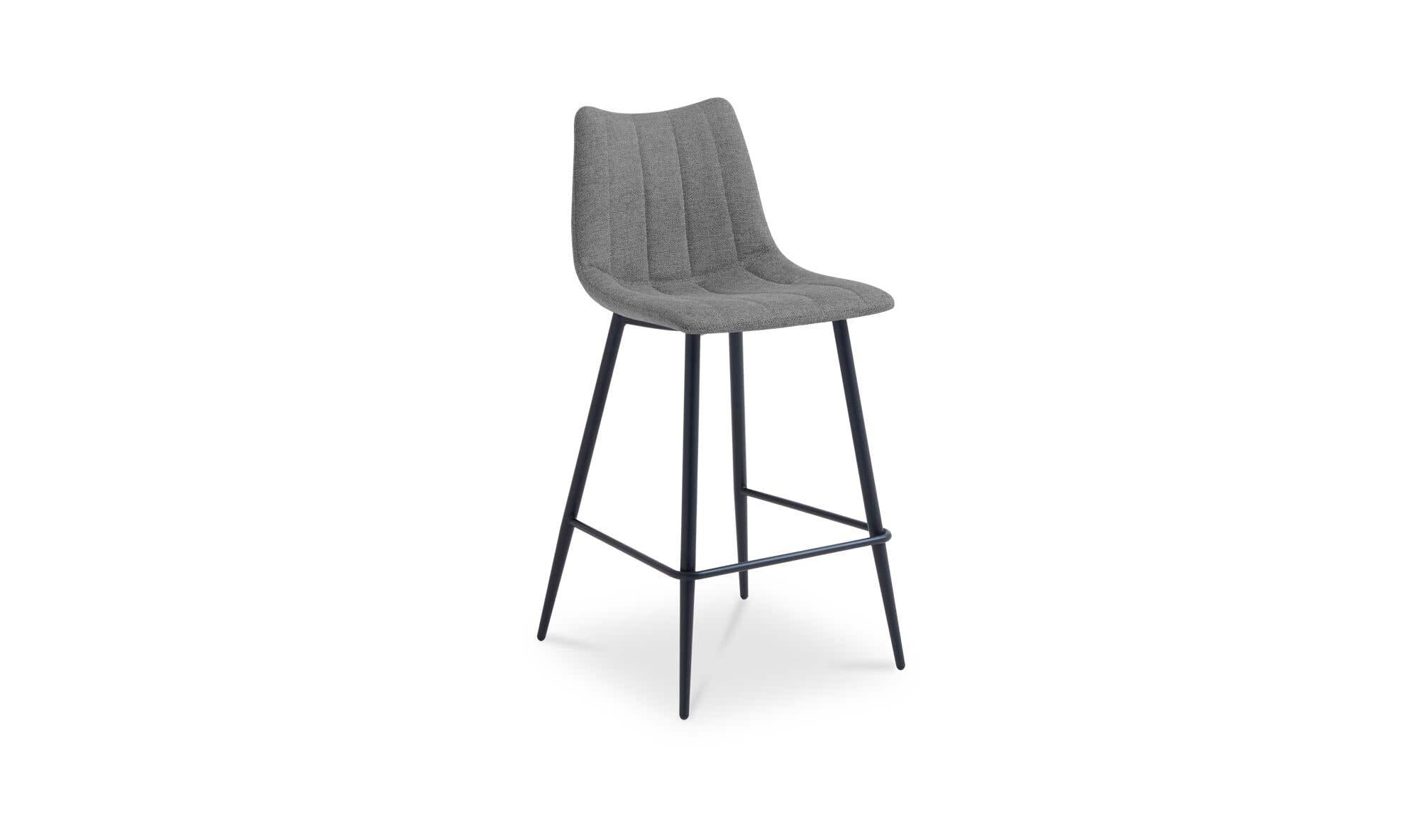 Moe's Home Alibi Bar Stool Dark Grey-Set of Two - Image 3