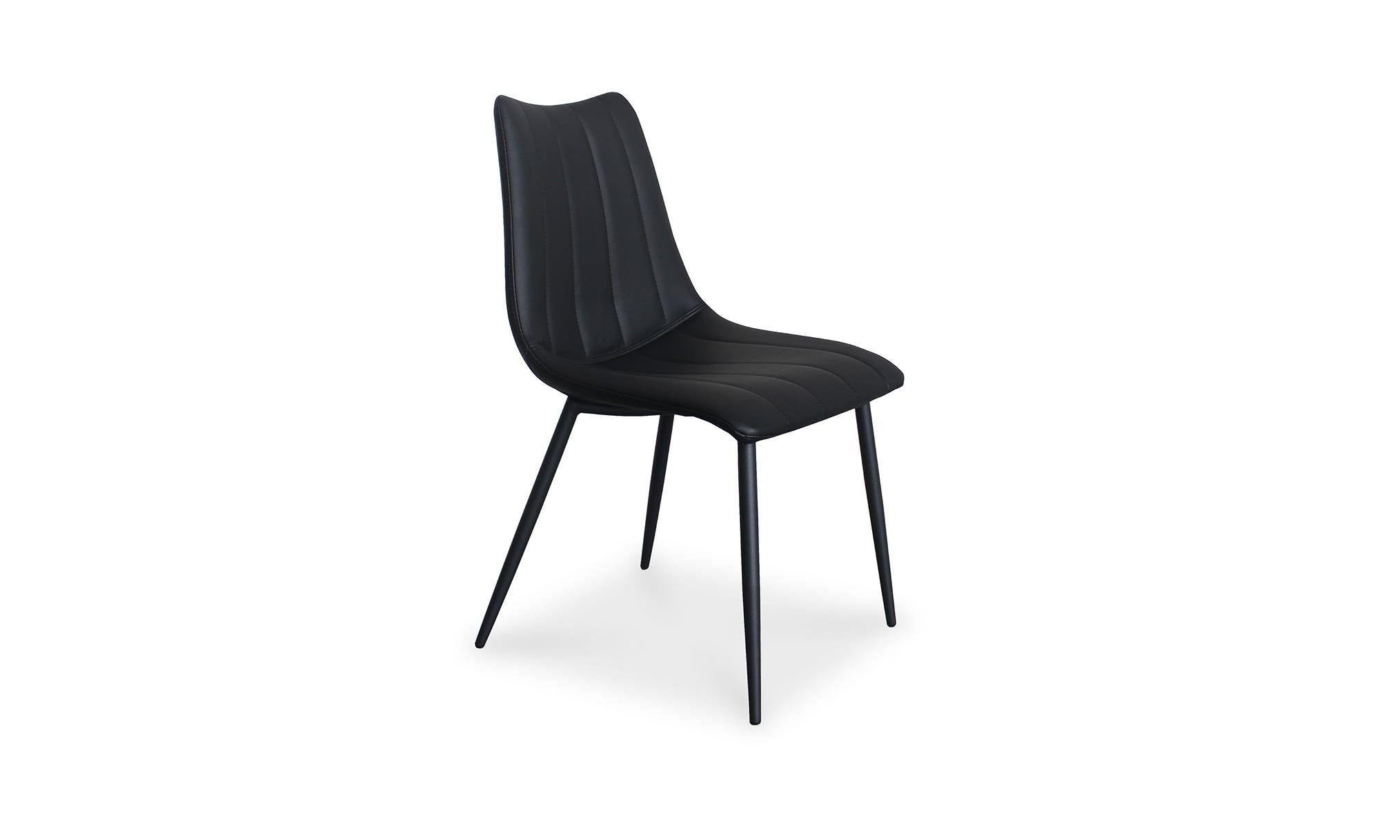 Moe's Home Alibi Dining Chair Matte Black - Set Of Two - Image 3