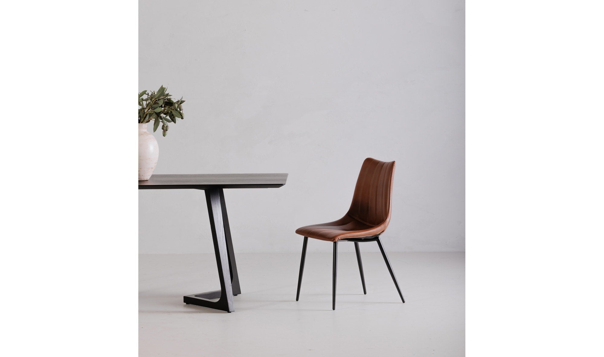 Moe's Home Alibi Dining Chair Brown - Set Of Two - Image 3