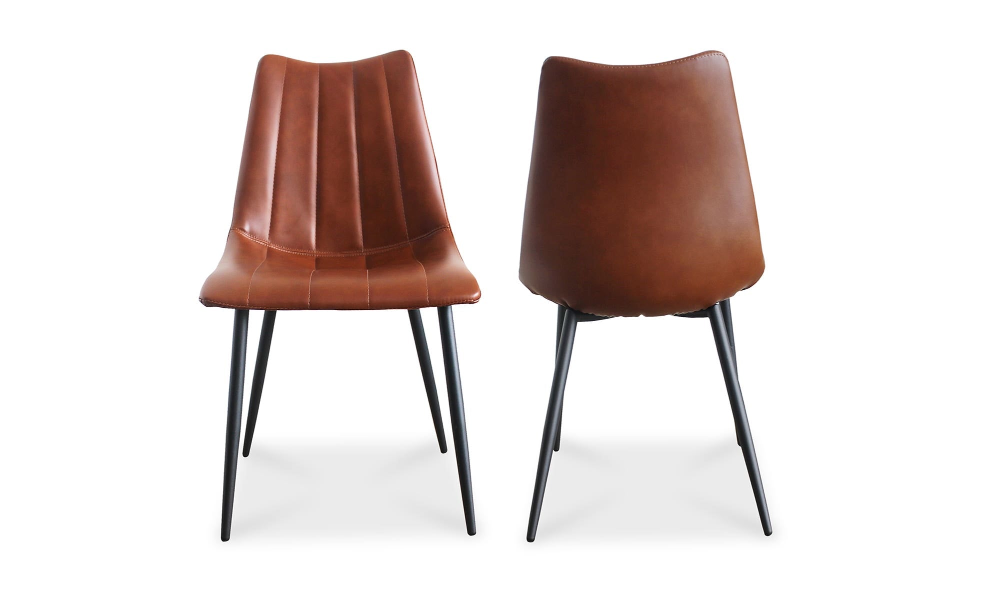 Moe's Home Alibi Dining Chair Brown - Set Of Two - Image 1