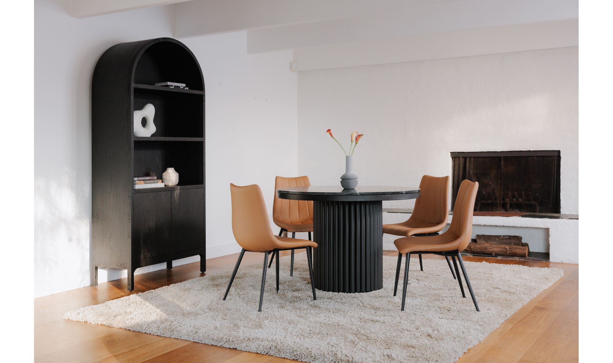 Moe's Home Alibi Dining Chair Tan - Set Of Two - Image 2