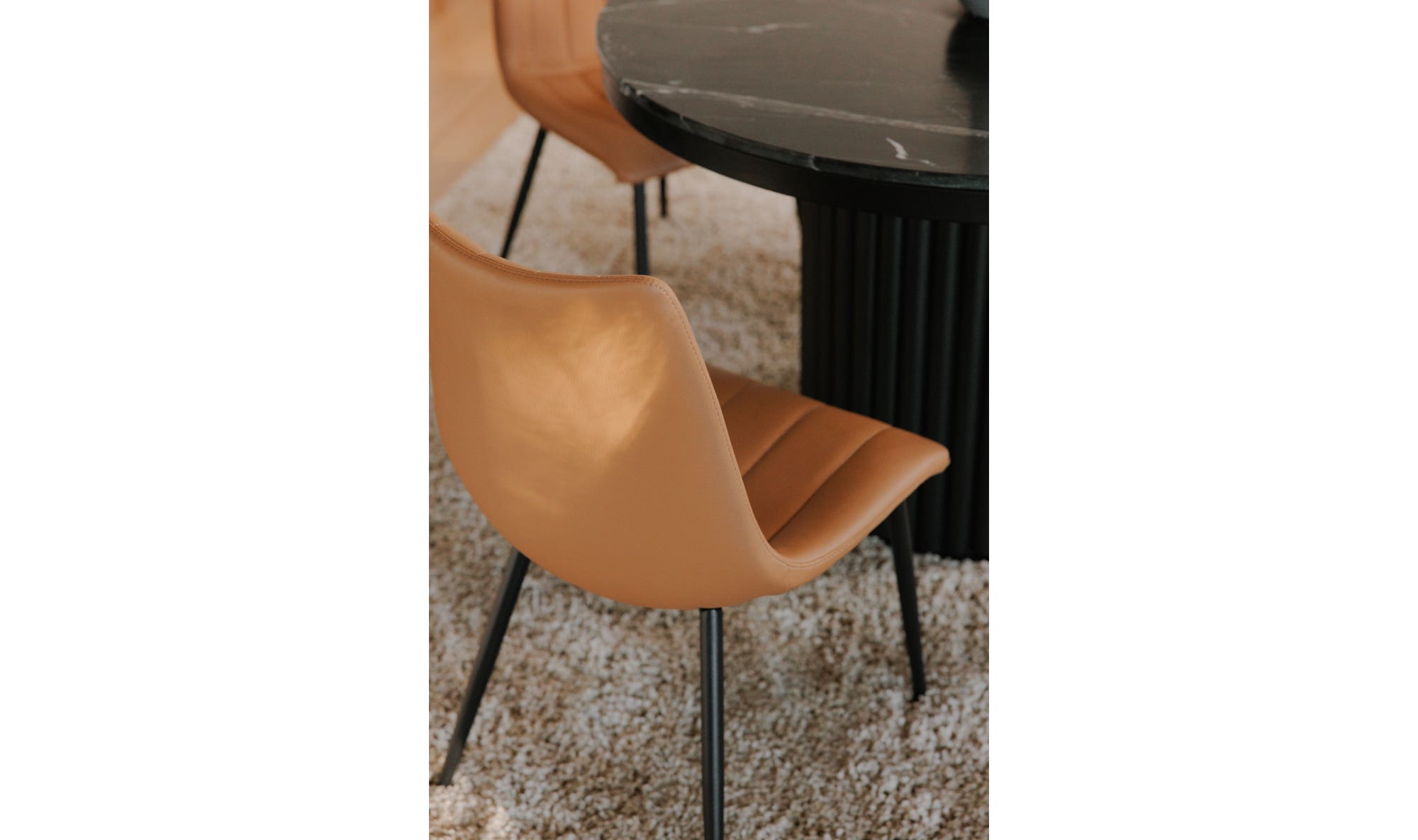 Moe's Home Alibi Dining Chair Tan - Set Of Two - Image 3