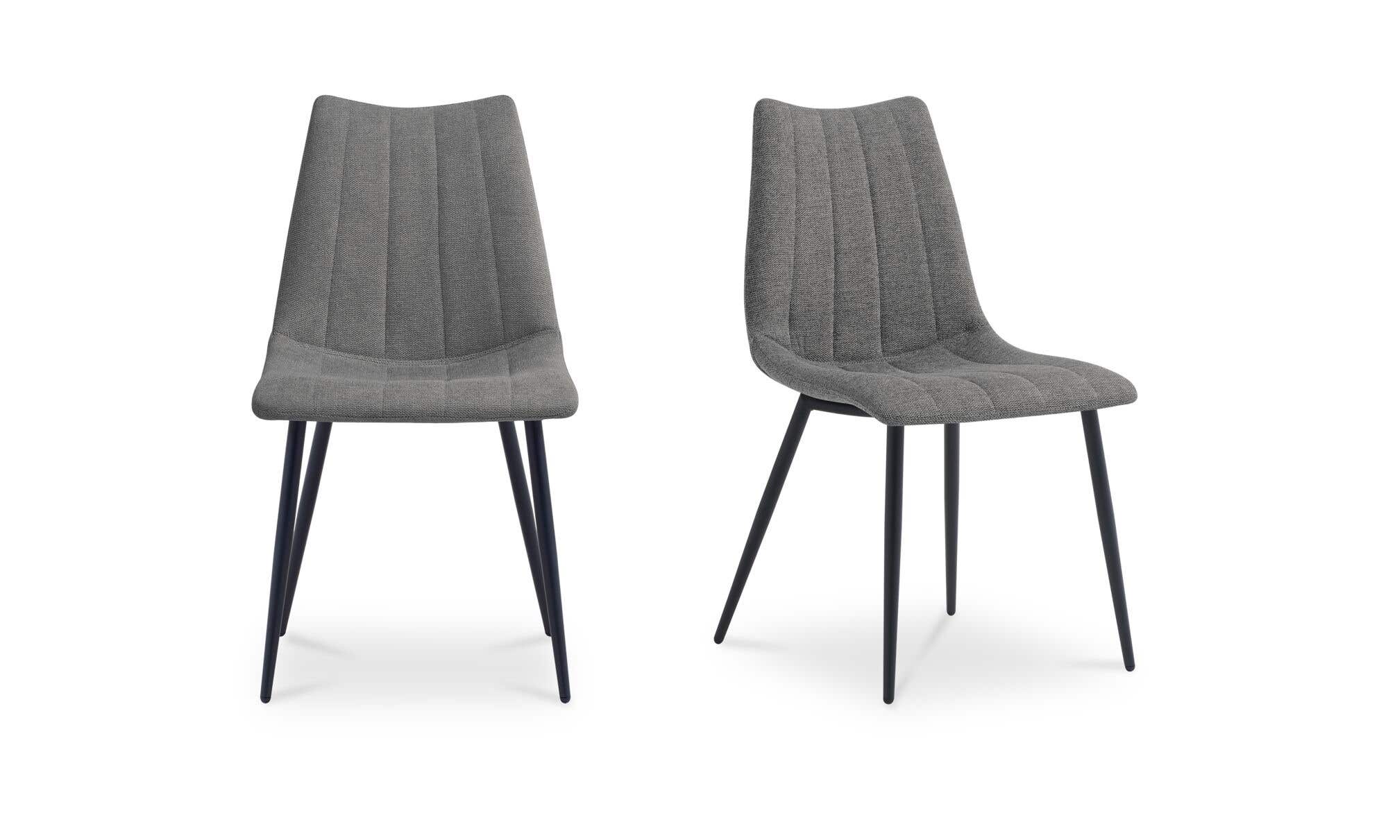 Moe’s Home Alibi Dining Chair Dark Grey-Set of Two