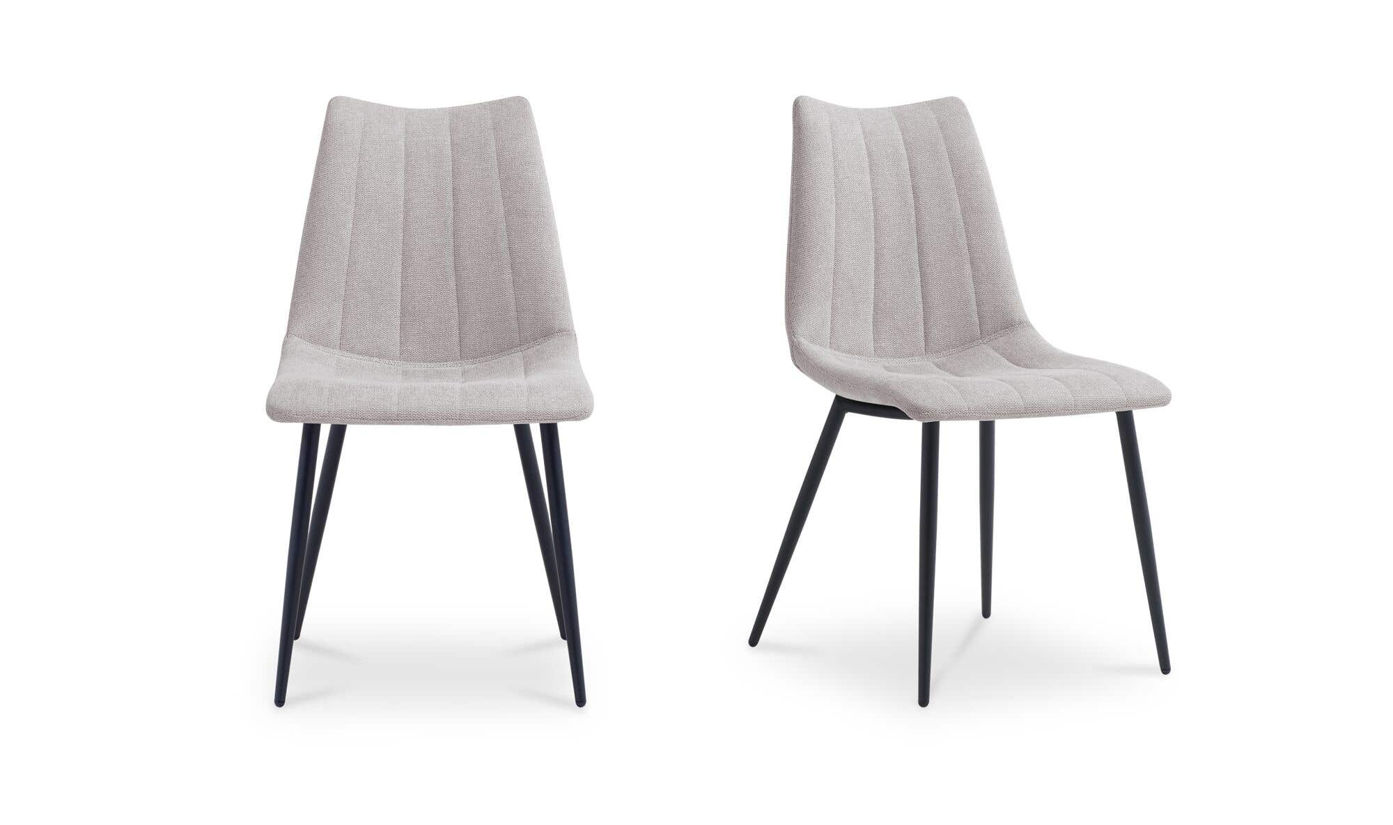 Moe’s Home Alibi Dining Chair Beige-Set of Two