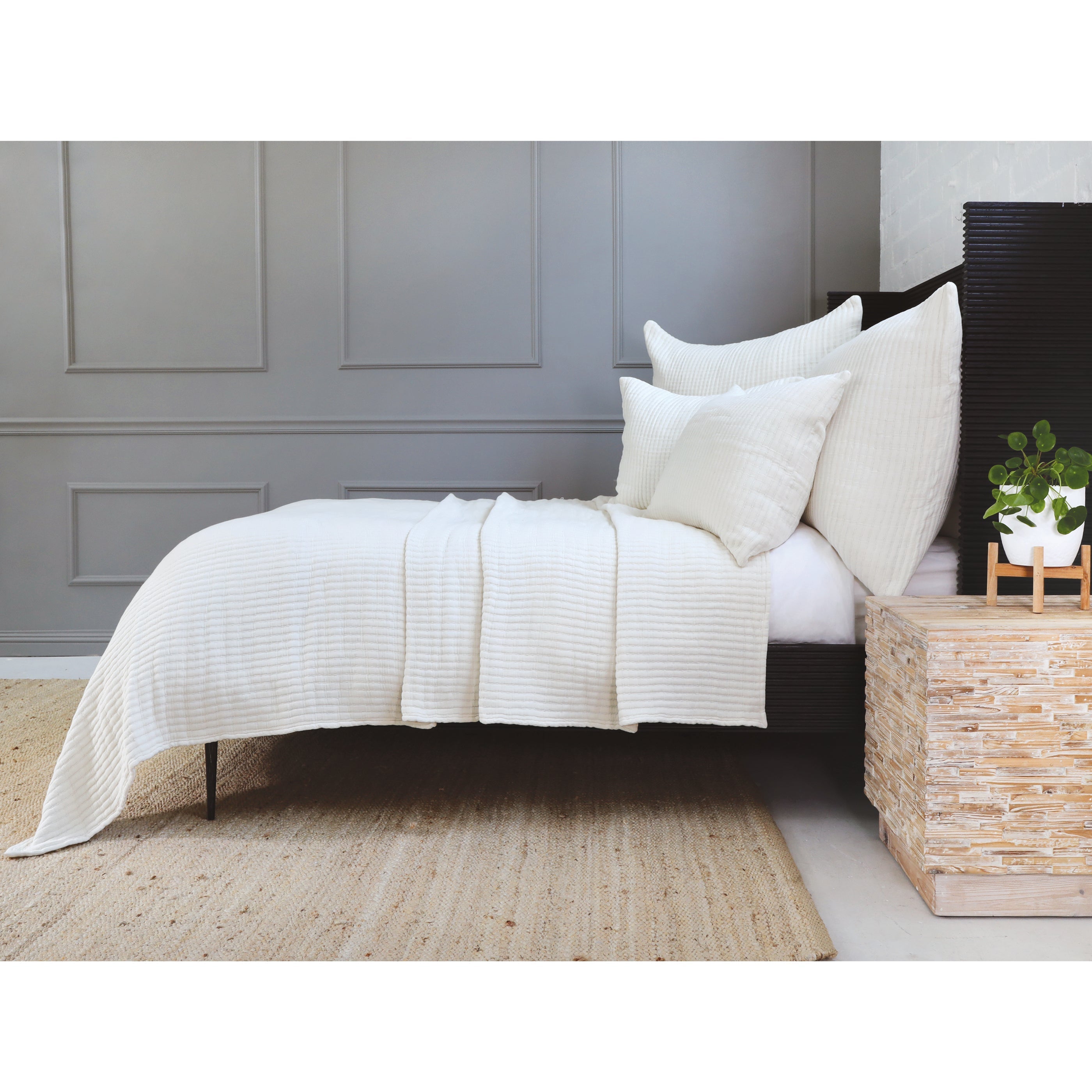 Pom Pom at Home Vancouver Cream Coverlet and Pillow Shams ~ Available in Twin, Queen and King Sizes - Image 2
