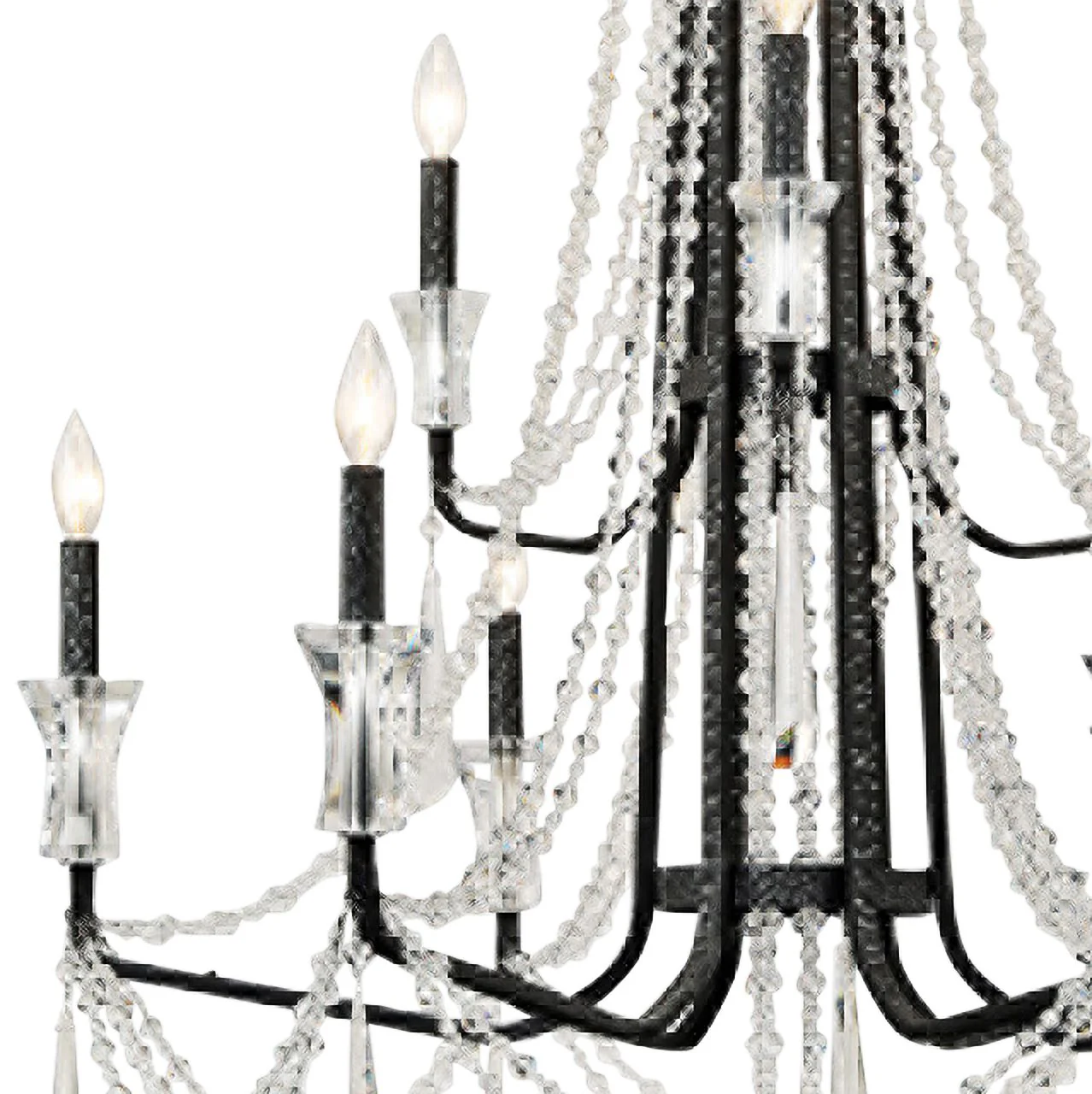 Varaluz Barcelona 34 1/2"W Onyx Crystal 9-Light Chandelier - Image 2