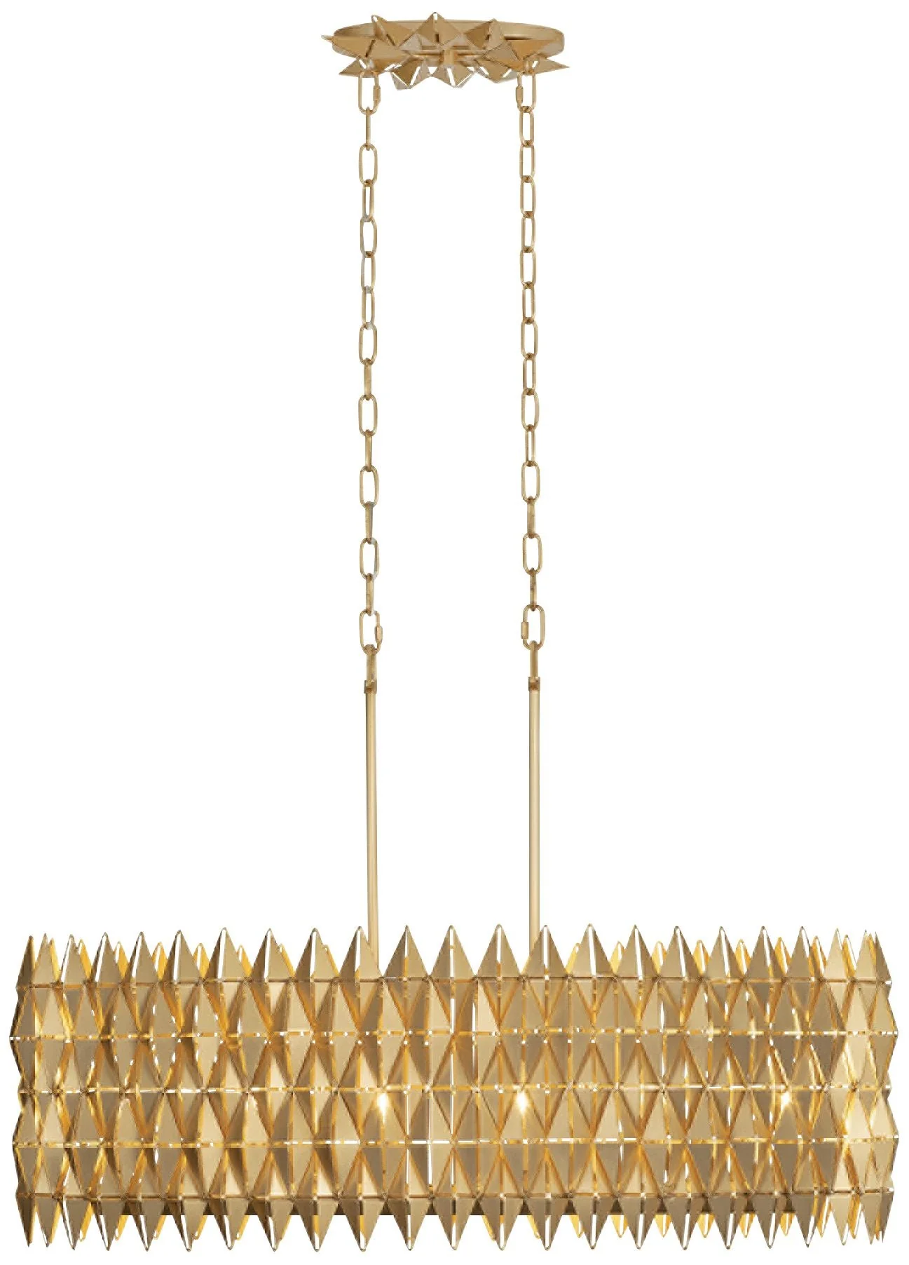 Varaluz Forever 35 1/2"W French Gold Island Pendant Light - Image 1