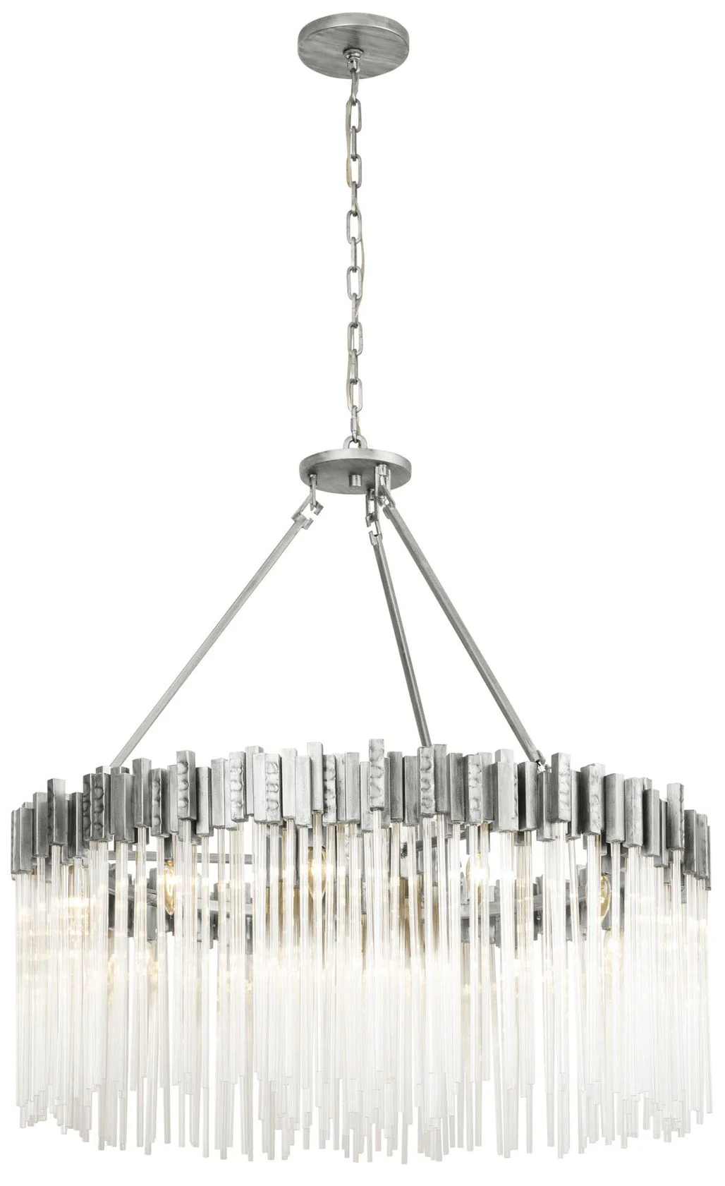 Varaluz Matrix 40" Wide Rainy Night 12-Light Chandelier - Image 1