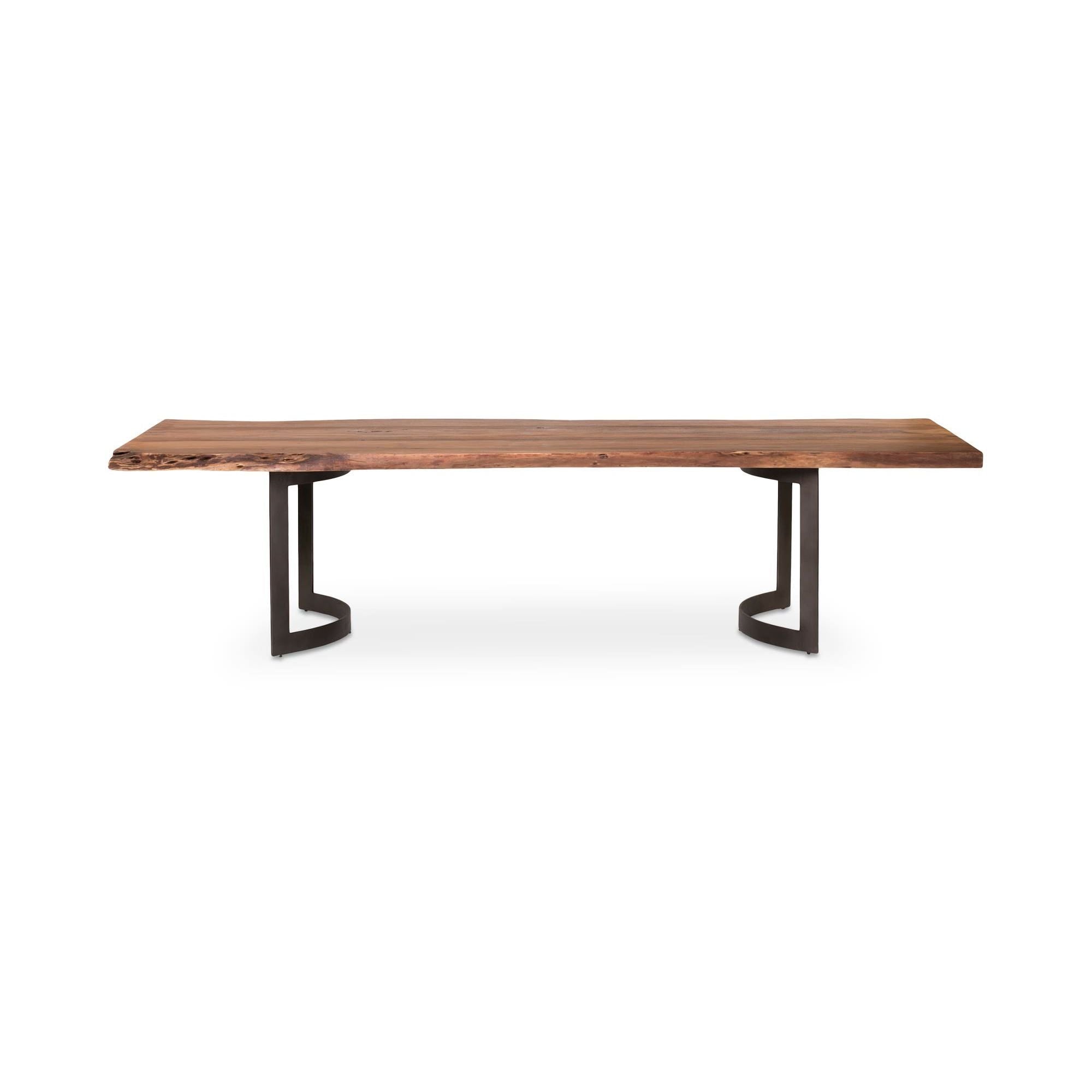Moe's Home Bent Small Dining Table Brown - Image 1