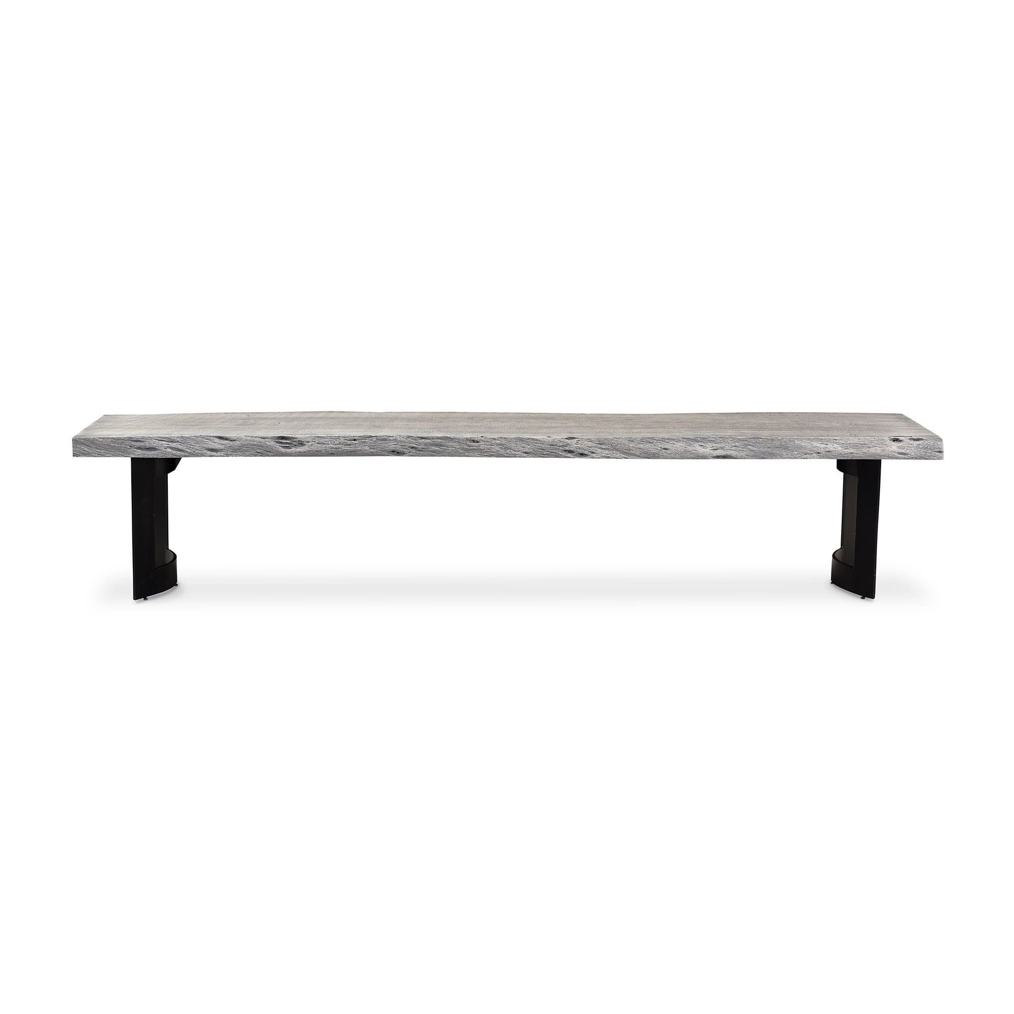 Moe’s Home Bent Bench Small Grey