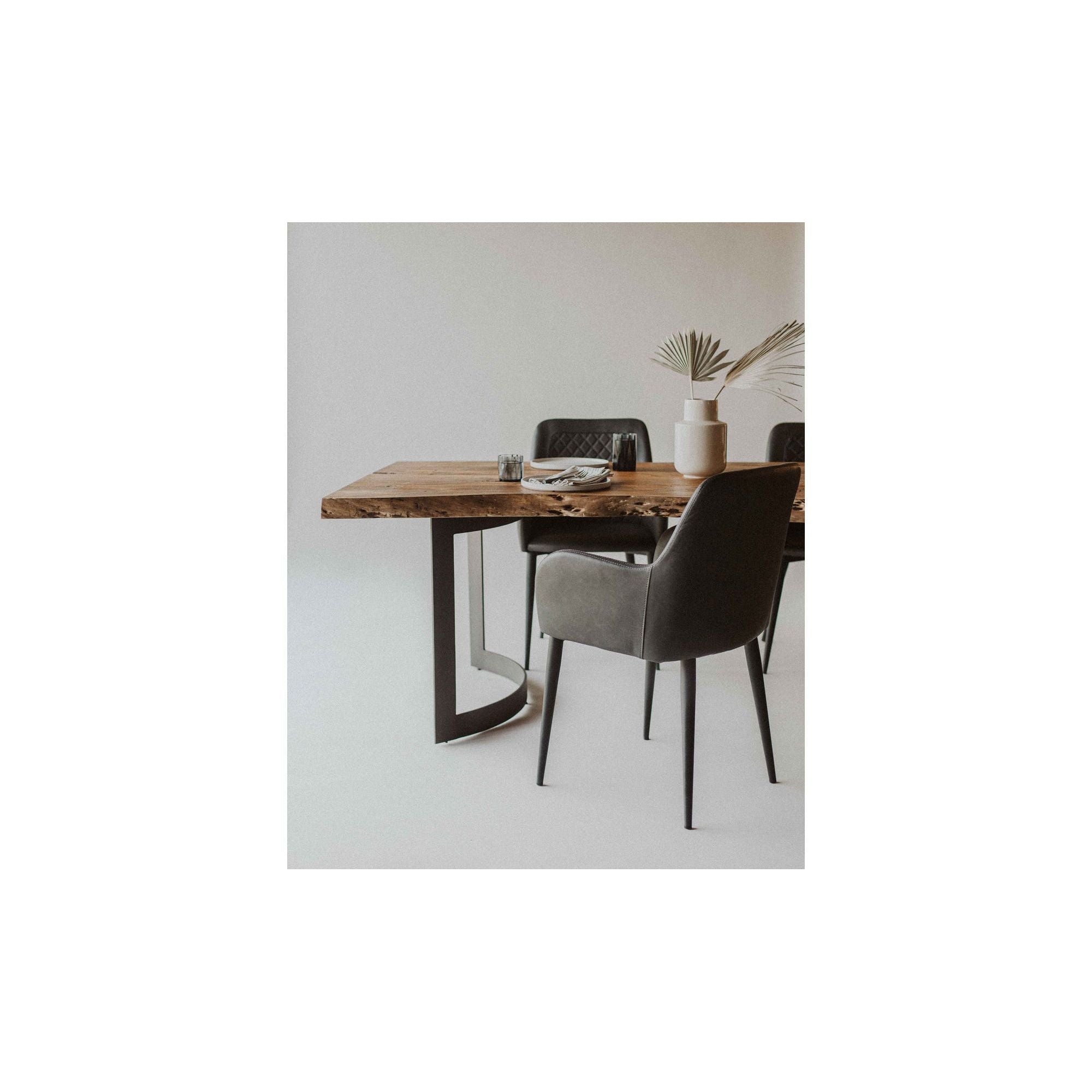 Moe's Home Bent Dining Table Extra Small Brown - Image 3