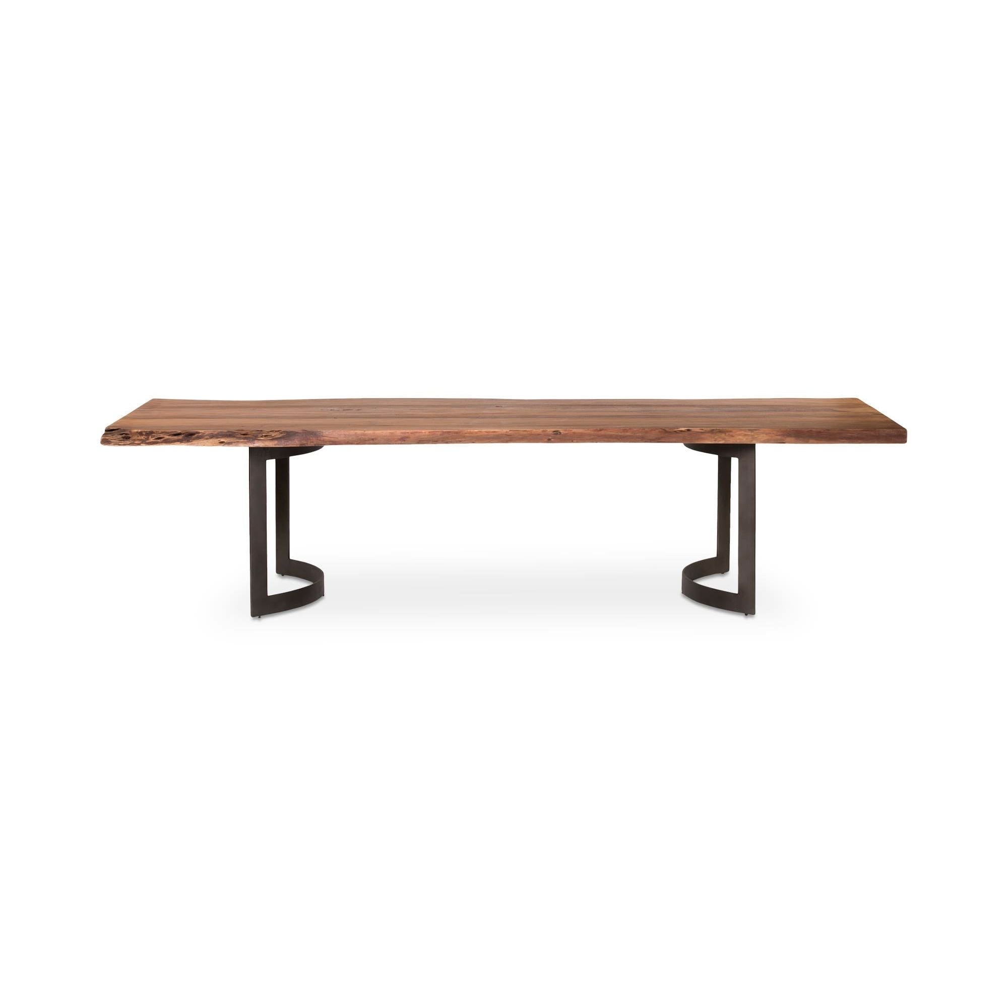 Moe's Home Bent Dining Table Extra Small Brown - Image 1