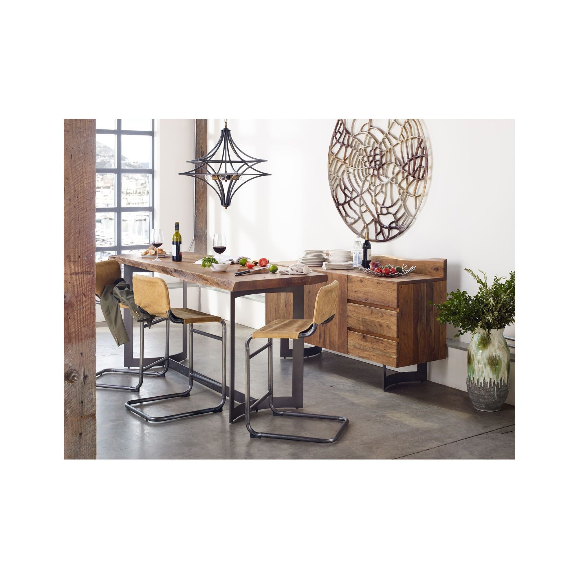 Moe's Home Bent Counter Table Brown - Image 2