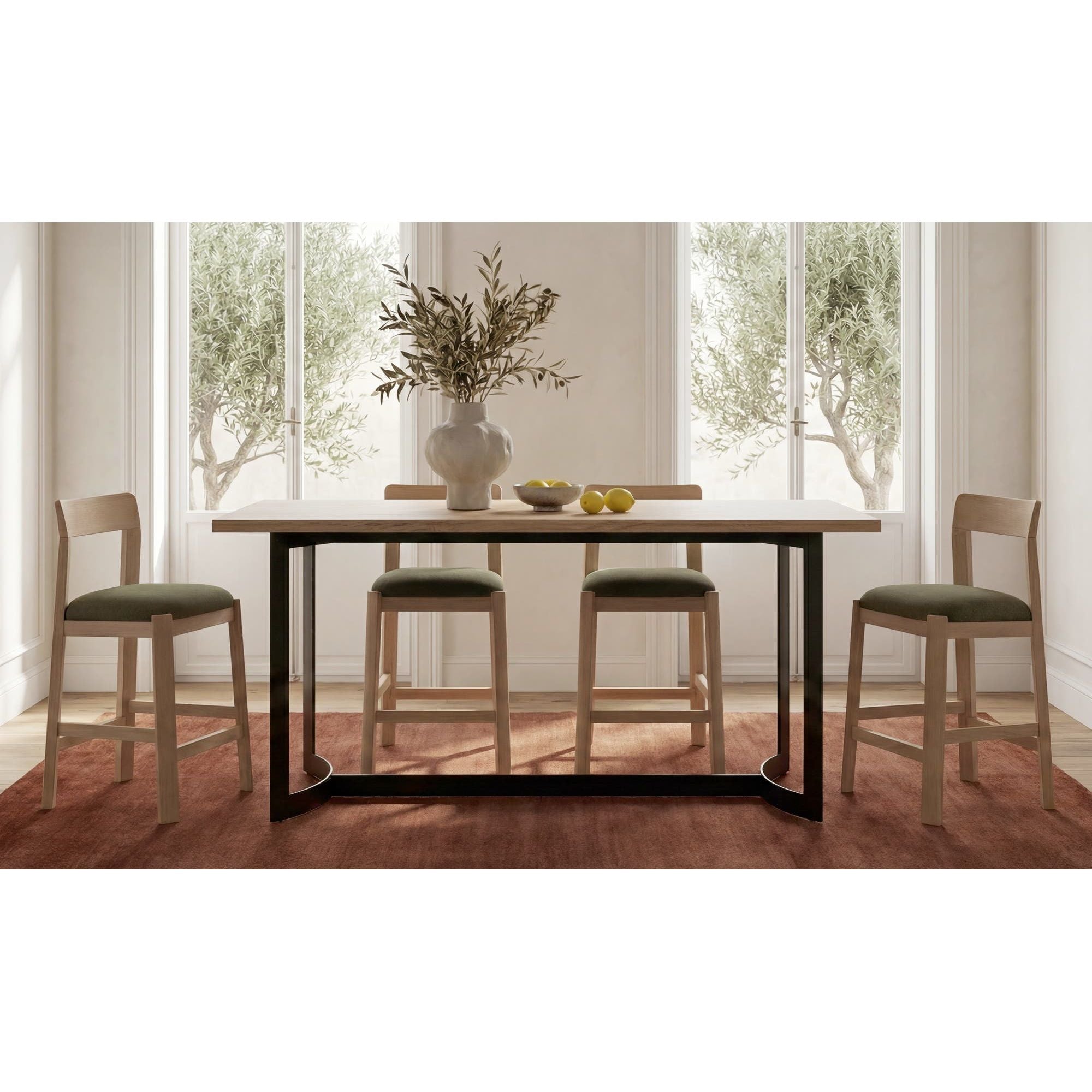 Moe's Home Bent Counter Table Oak - Image 2